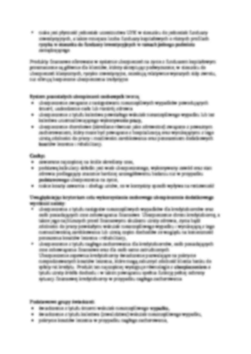 Ubezpieczenia majątkowe i osobowe- wykład 10 - strona 2