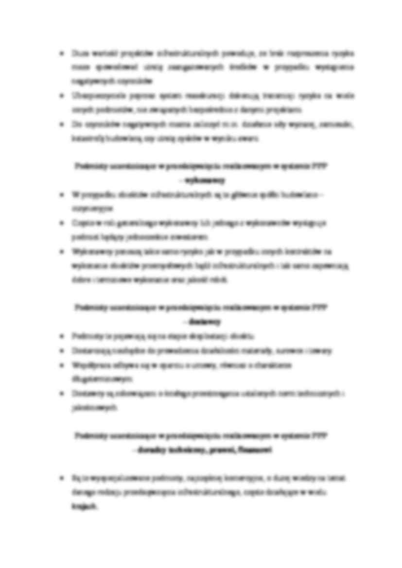 Partnerstwo publiczno-prywatne- wykład 4 - strona 3