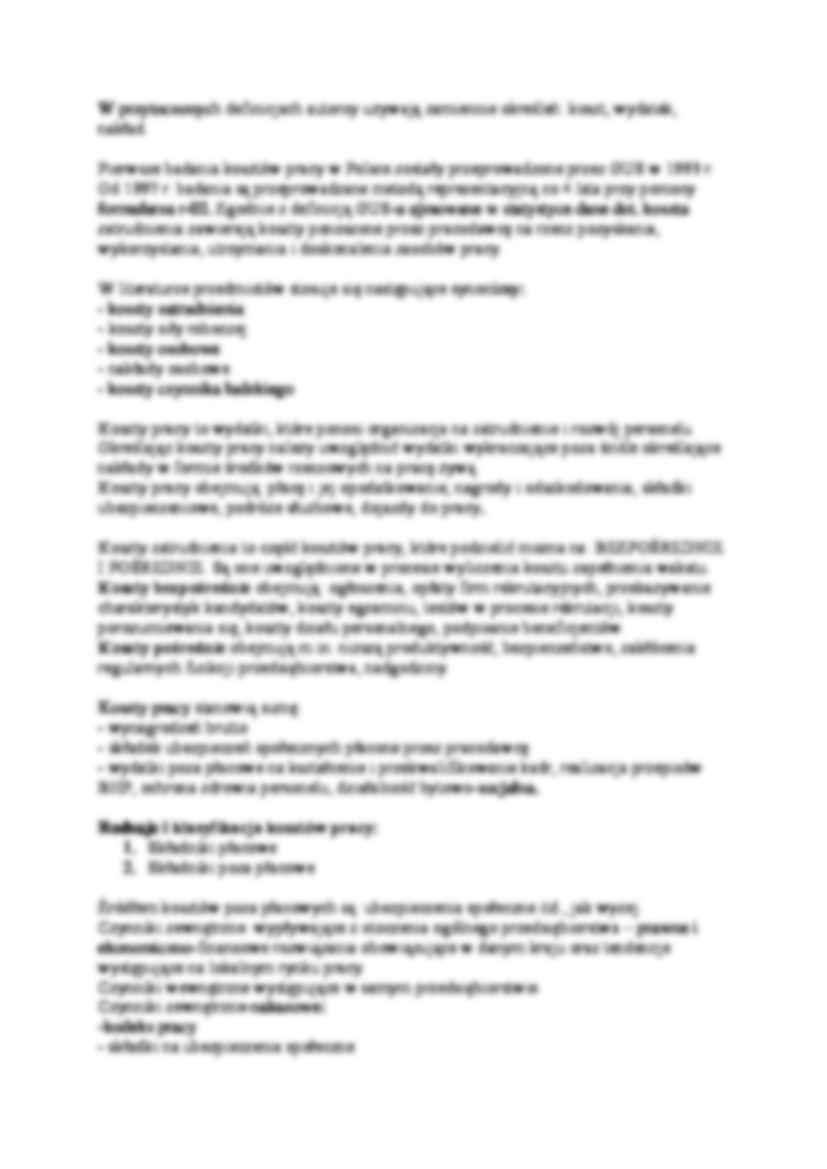 Koszty pracy w rachunkowości- wykład 1 - strona 2