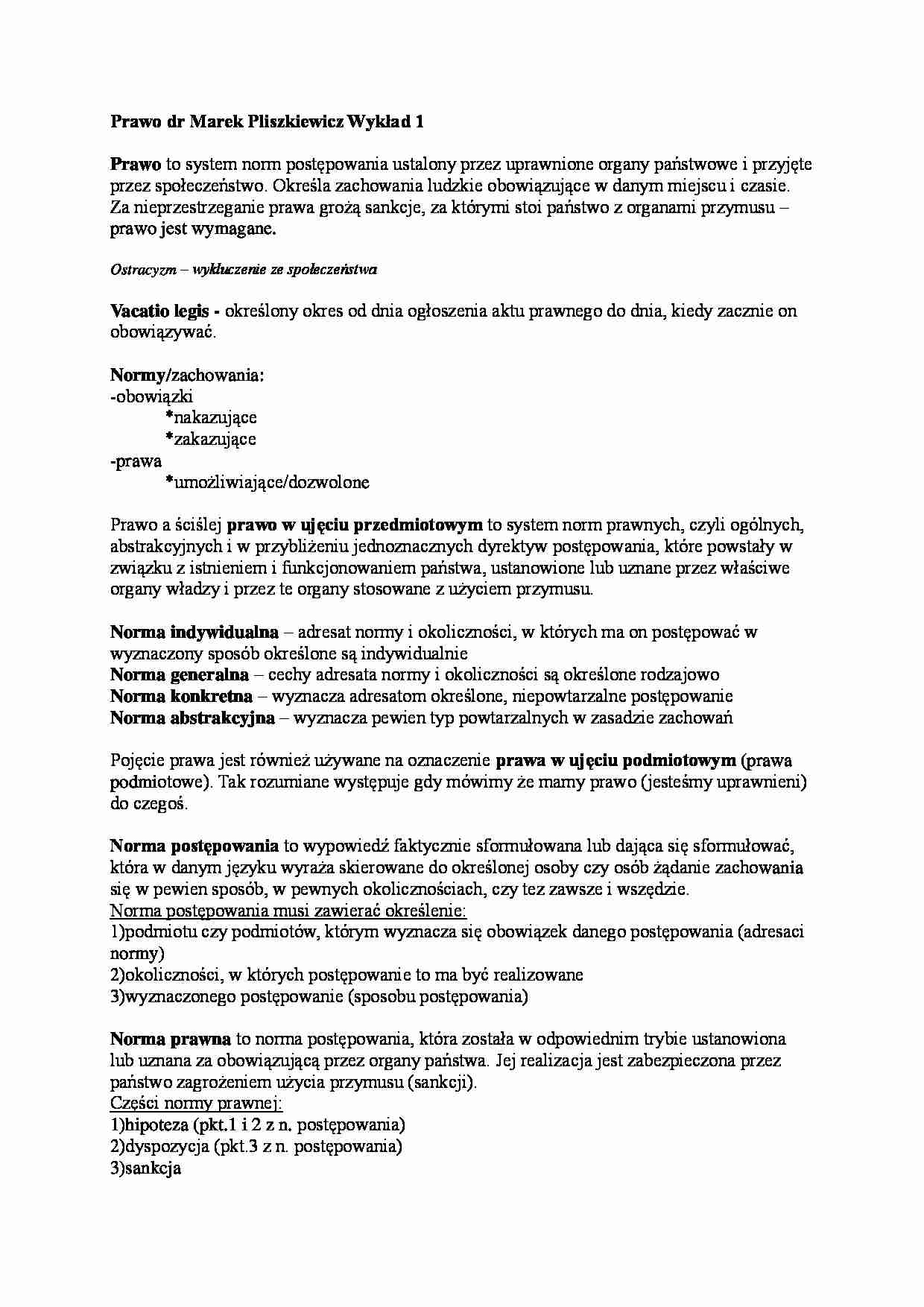 Prawo- wykład 1 - strona 1
