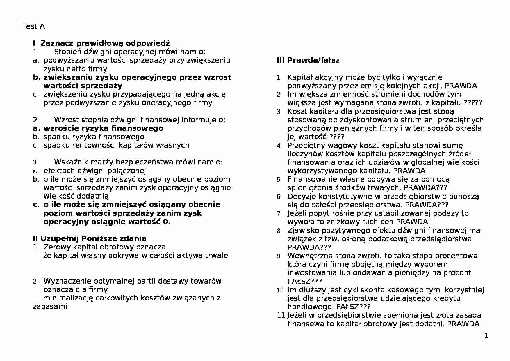 Pytania z egzaminu grupy A,B,D - strona 1