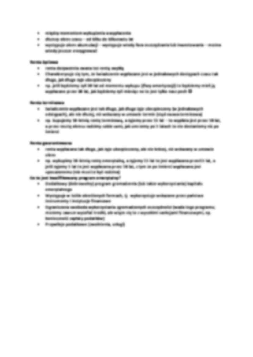 Dobrowolne ubezpieczenia emerytalne- wykład 5 - strona 3