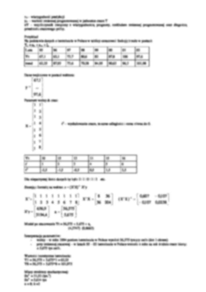 Liniowa funkcja trendu- wykład 8 - strona 3