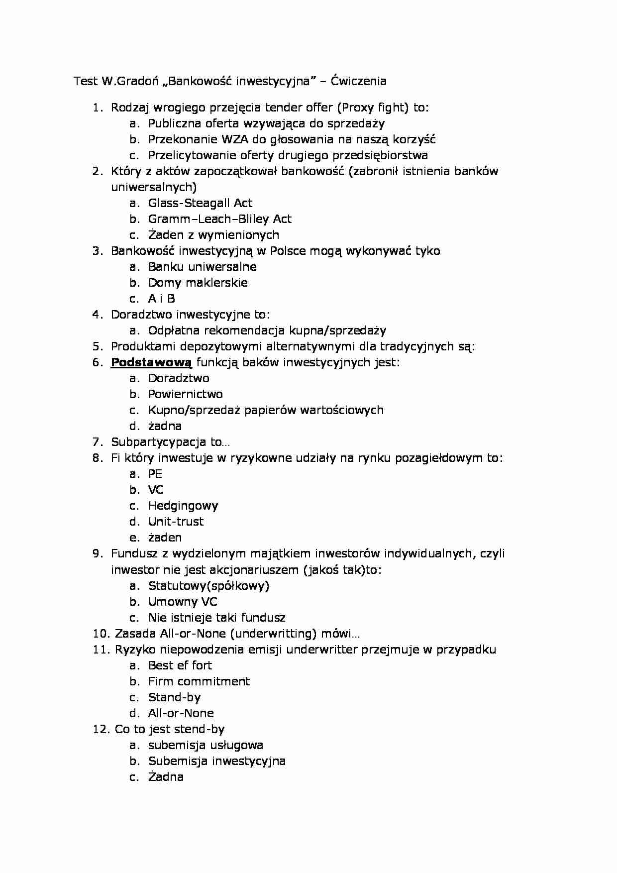 Test z bankowości inwestycyjnej - strona 1