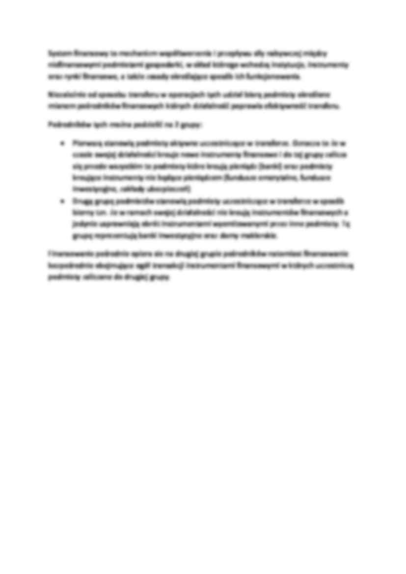 Rynek instrumentów finansowych- wykład 1 - strona 2