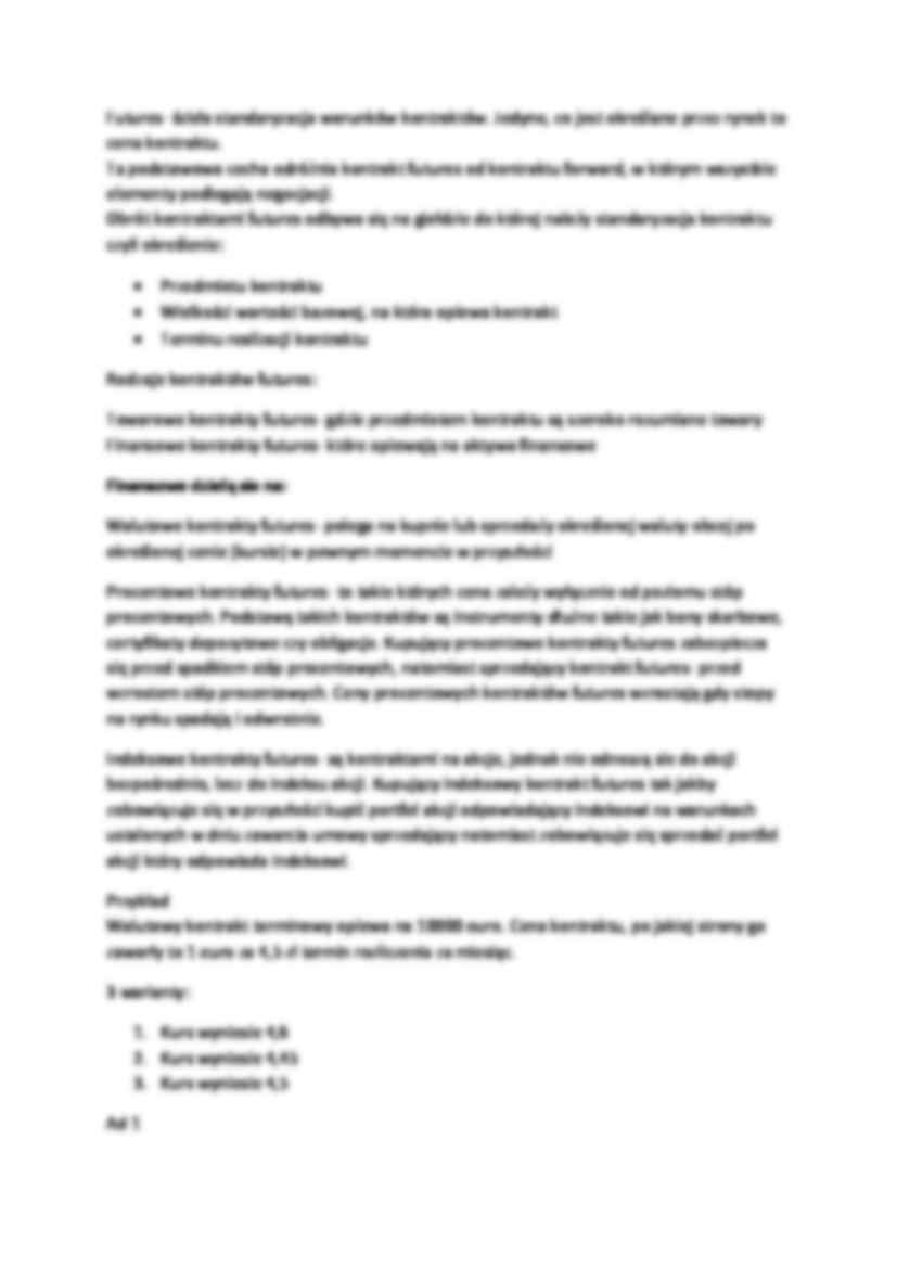 Rynek instrumentów finansowych- wykład 6 - strona 3