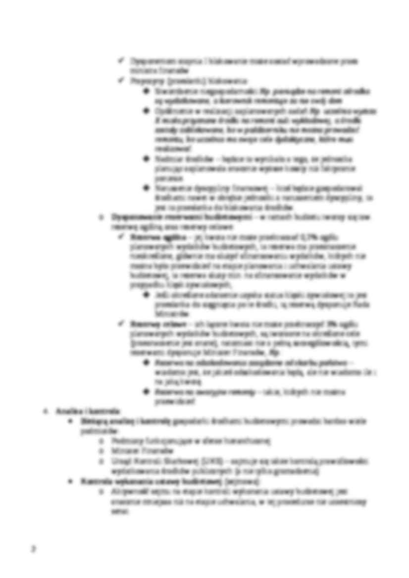 Procedura budżetowa- wykład 10 - strona 2