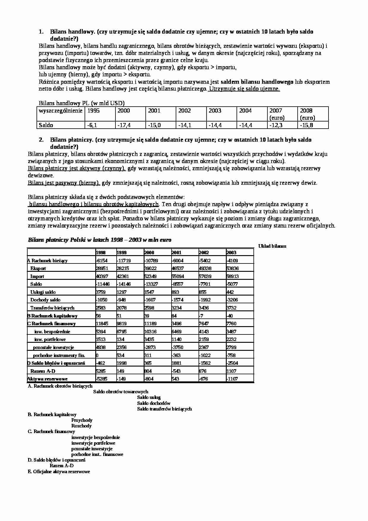 Makroekonomia - ćwiczenia - strona 1