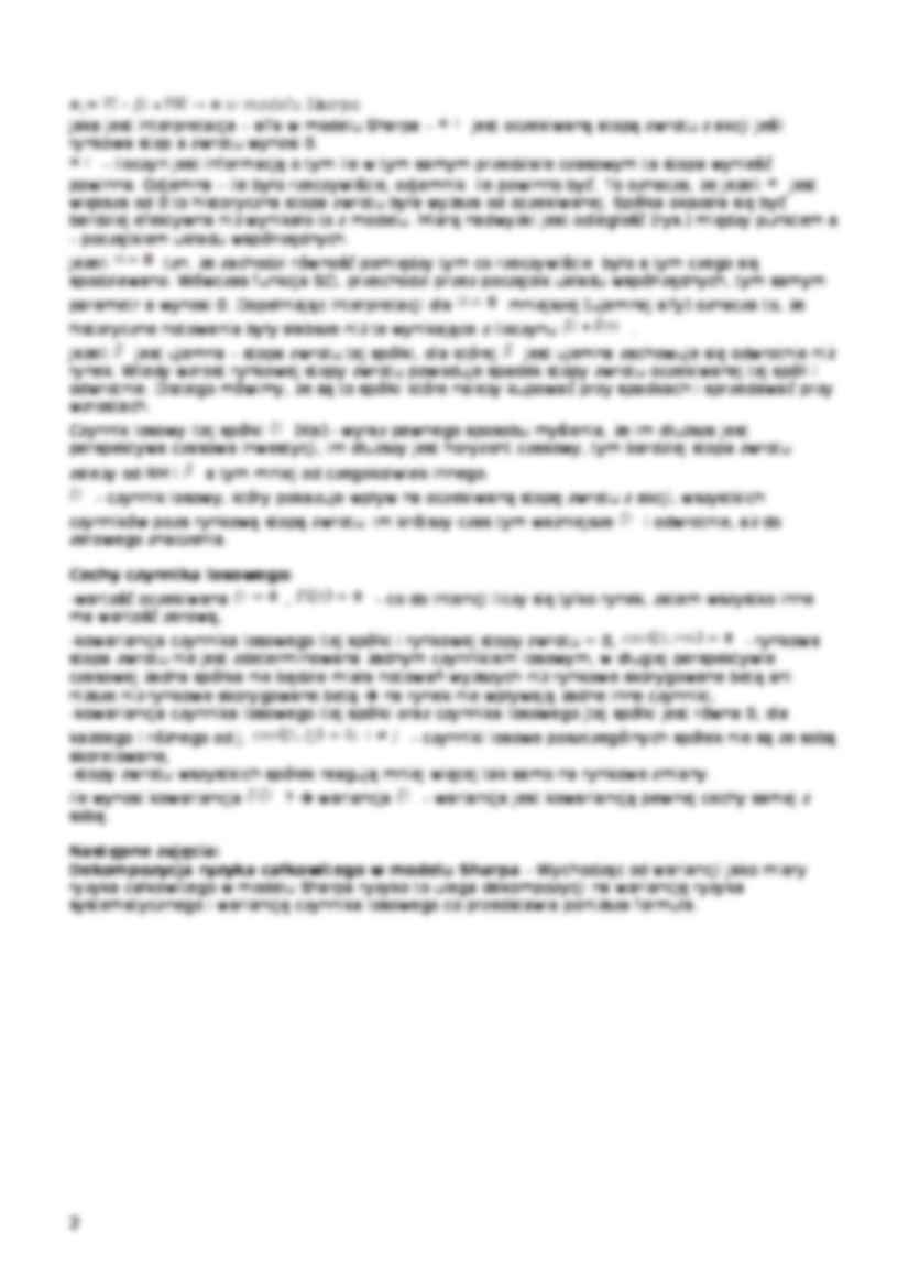 Model Sharpa- wykład 5 - strona 2