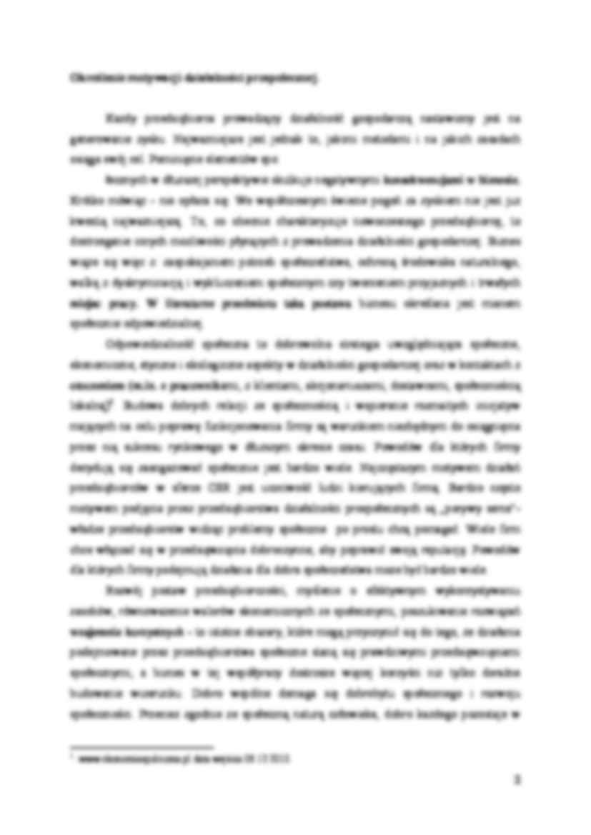 Strategia CSR w firmie Bedan - Kera, praca zaliczeniowa, MWSE - strona 2