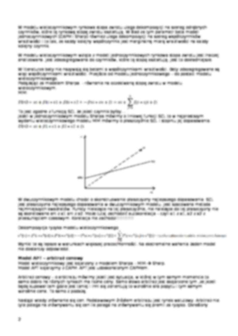 Dekompozycja ryzyka całkowitego w modelu Sharpa- wykład 6 - strona 2