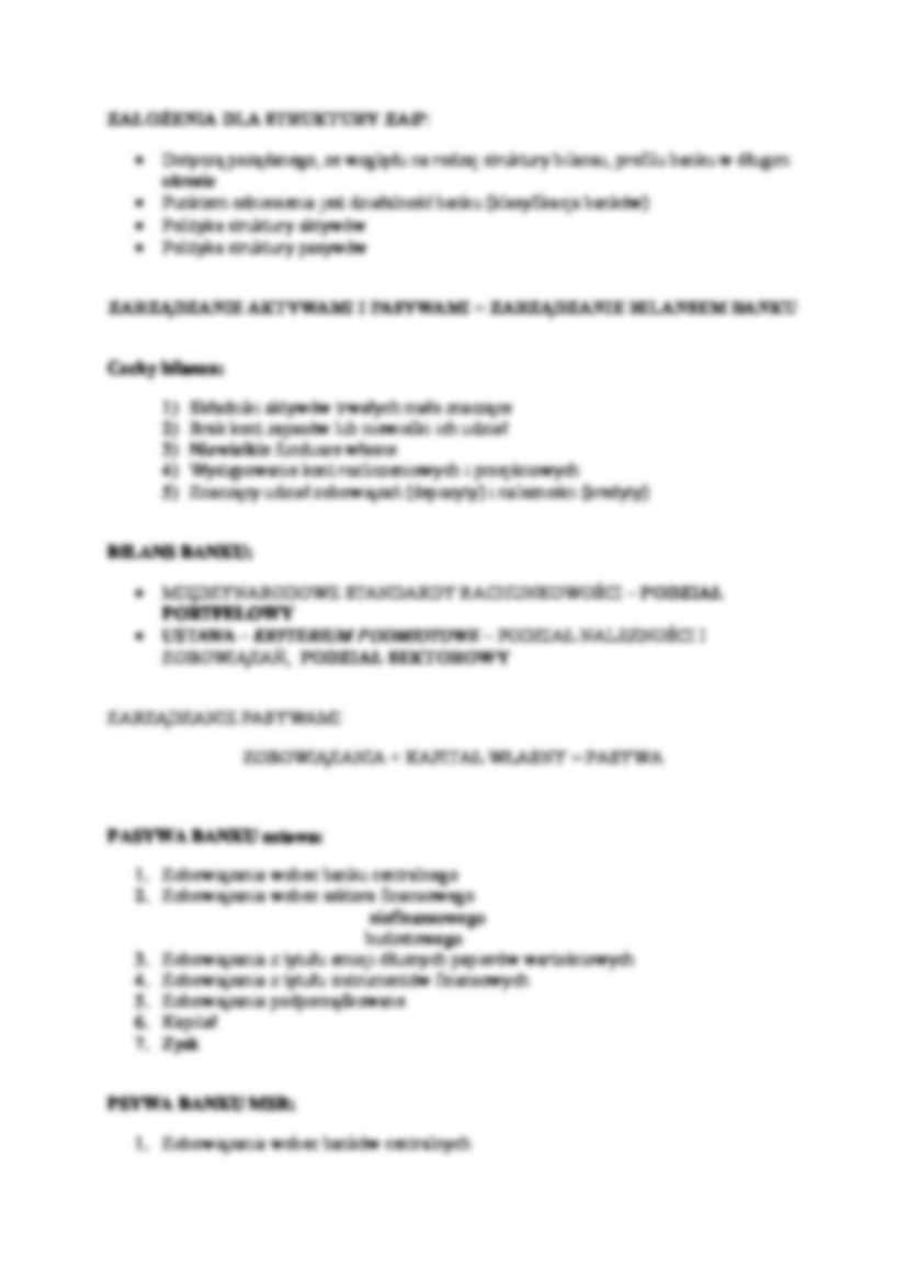 Zarządzanie aktywami i pasywami banku- wykład 1 - strona 3