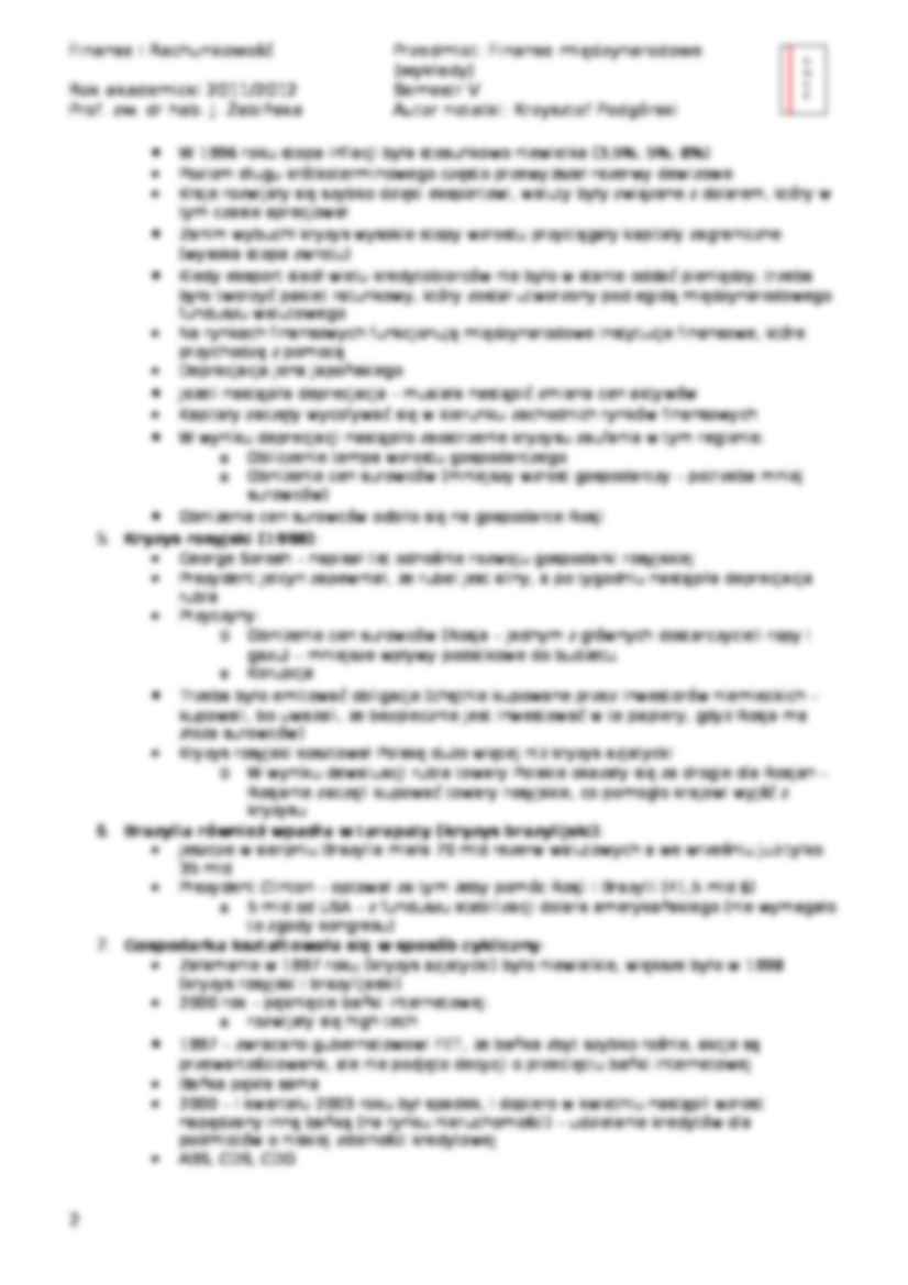 Finanse międzynarodowe- wykład 1 - Kryzys meksykański - strona 2