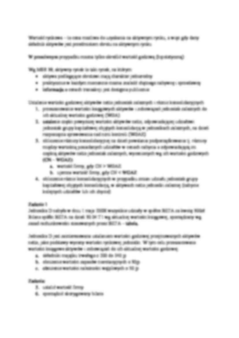 Konsolidacja sprawozdań finansowych- wykład 3 - strona 2