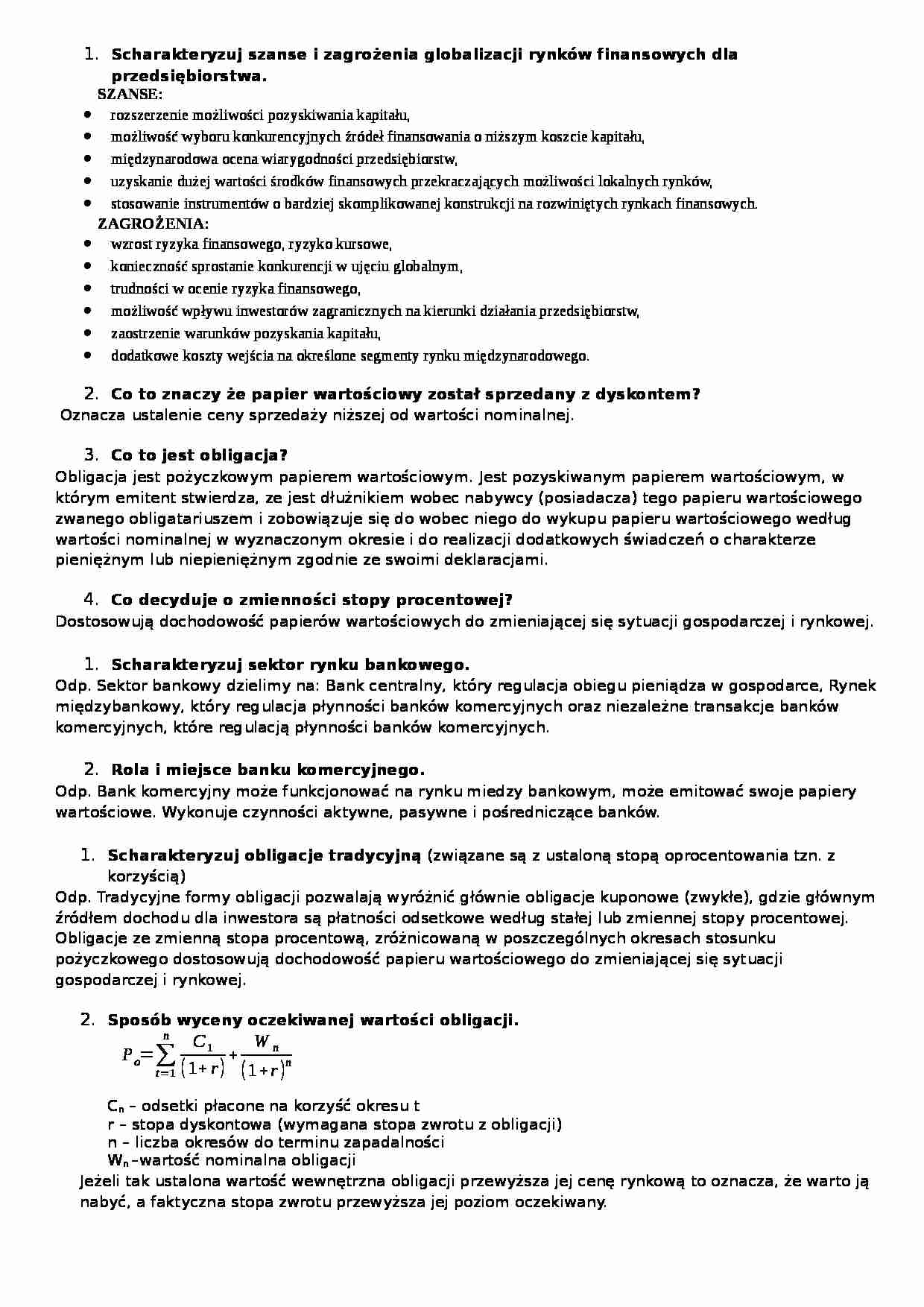Pytania z egzaminu cz. 1 - strona 1