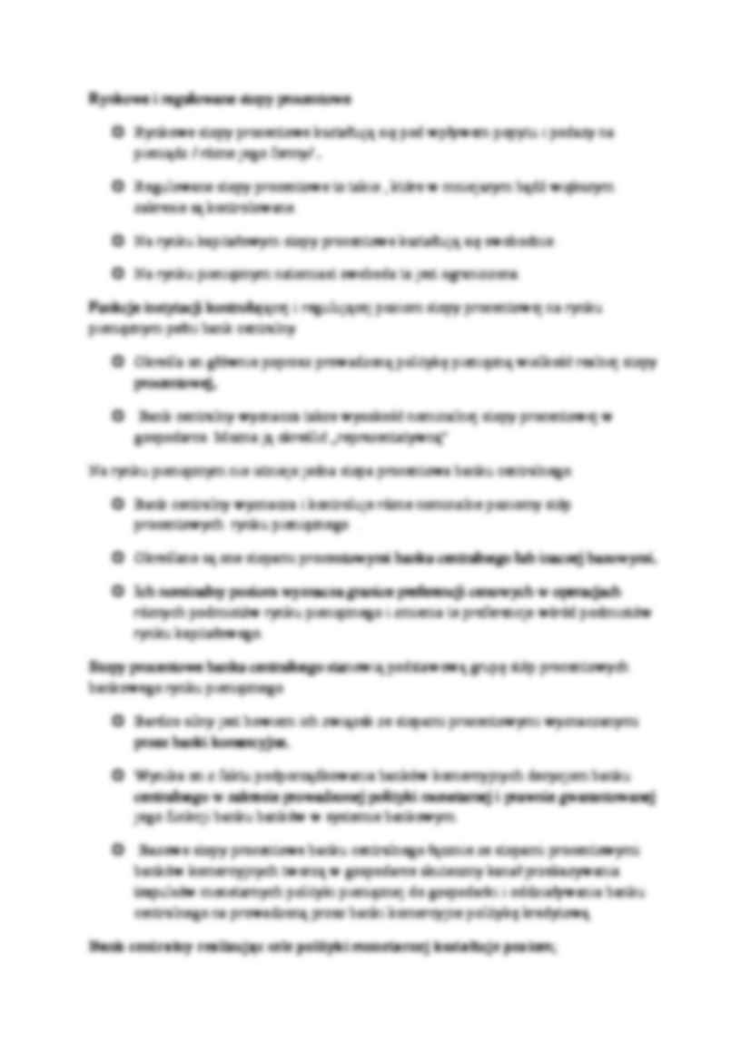 Struktura stóp procentowych w gospodarce- wykład 3 - strona 3