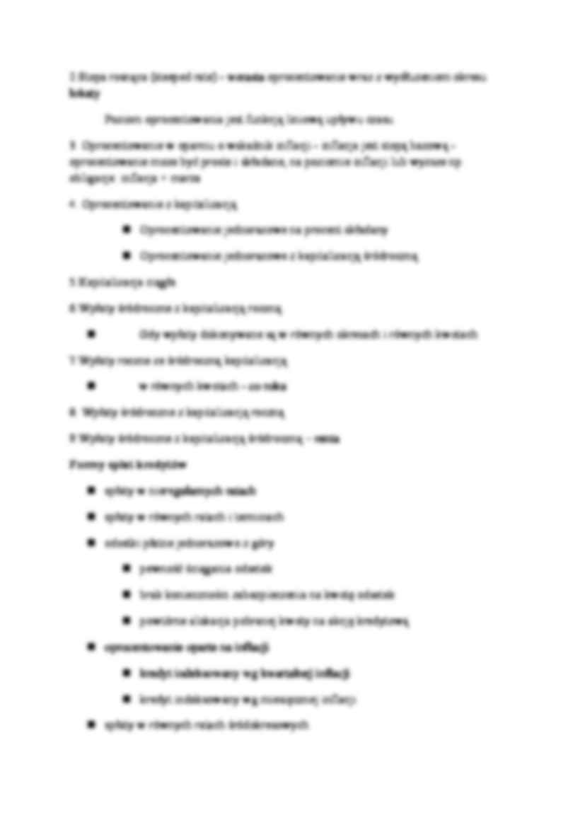 Stopa procentowa w bankowości- wykład 5 - strona 2