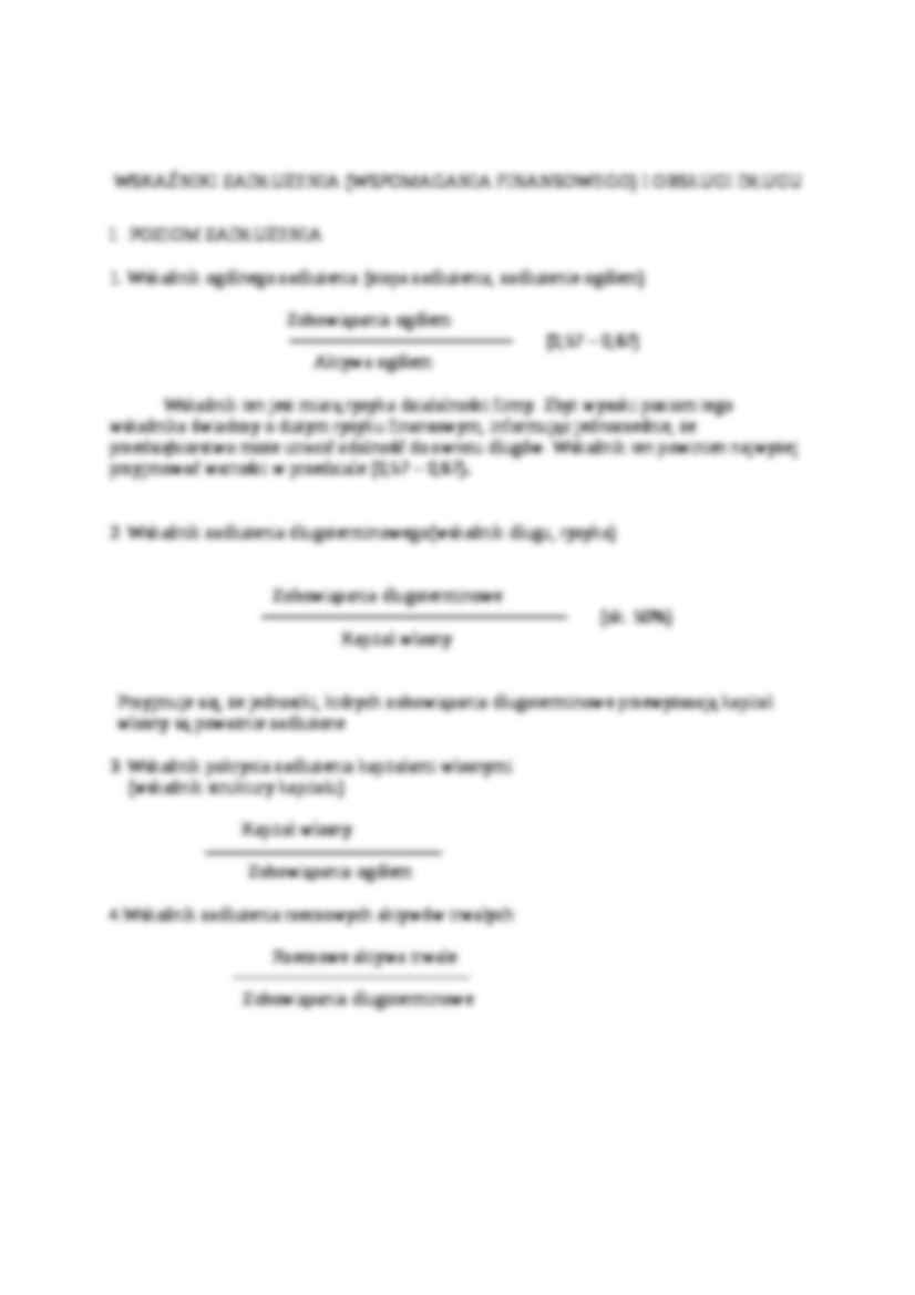 Wskaźniki zadłużenia i obsługi długu- opracowanie - strona 2