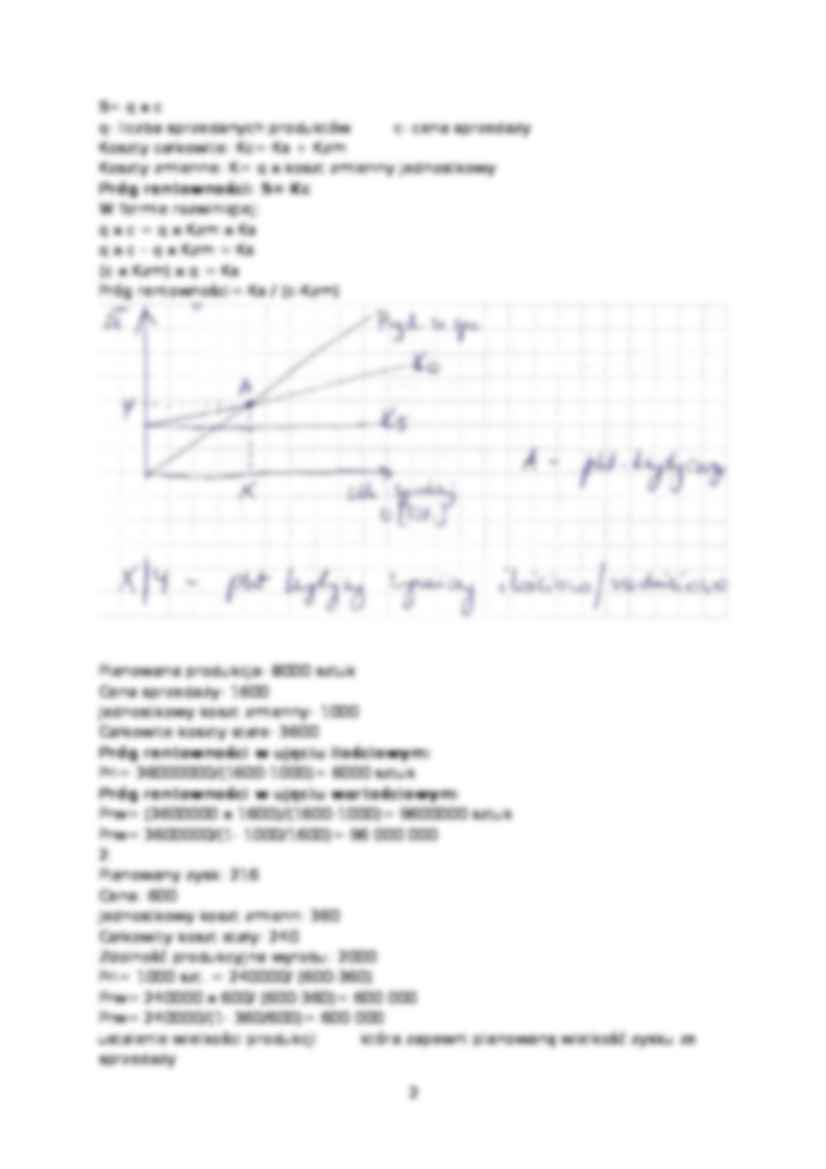 Analiza CVP- wykład 7 - strona 2
