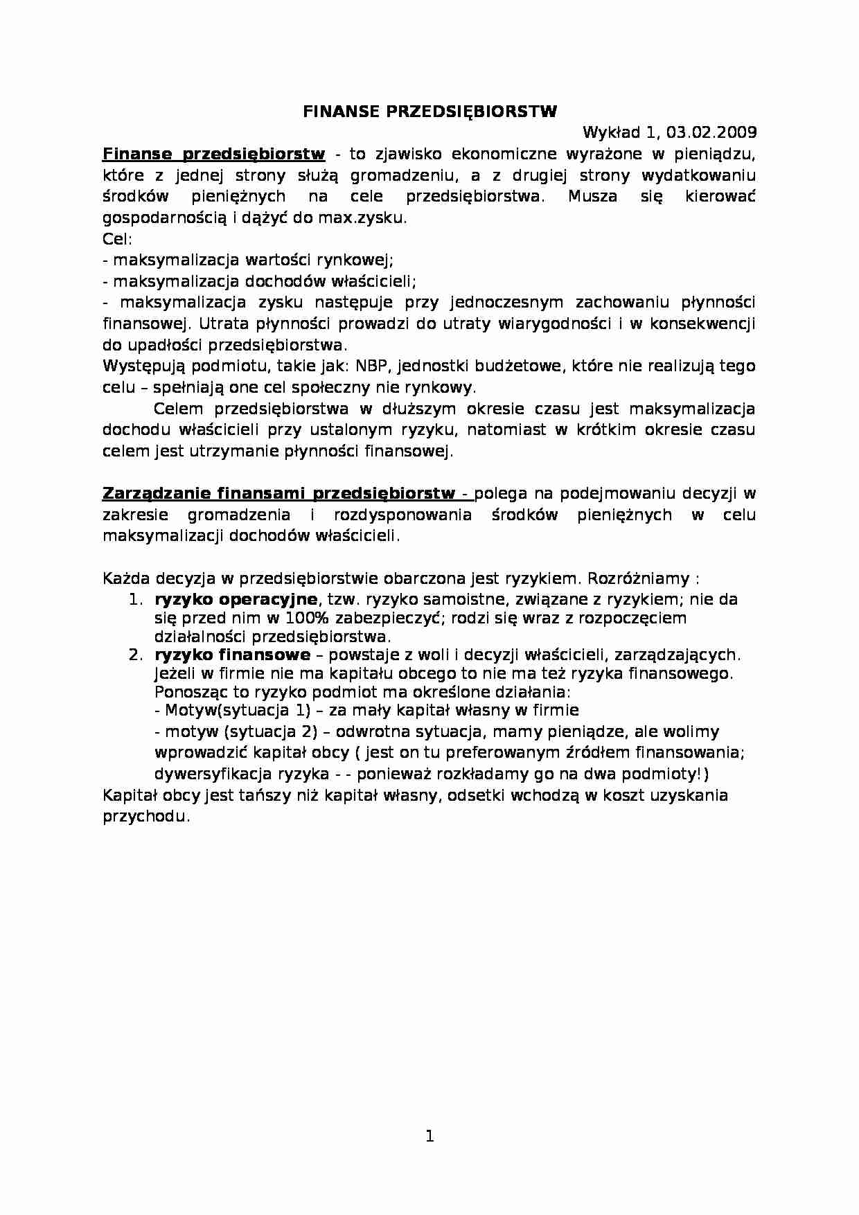 Zagadnienia wstępne- wykład - strona 1