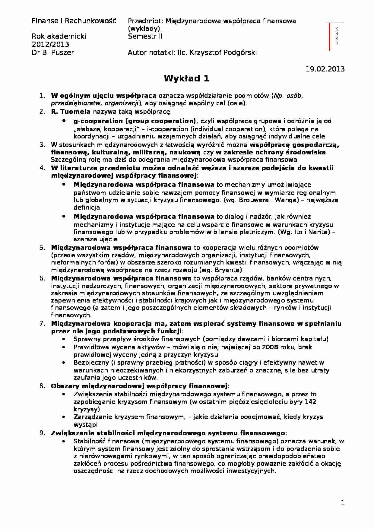 Ogólne ujęcie- wykład 1 - strona 1