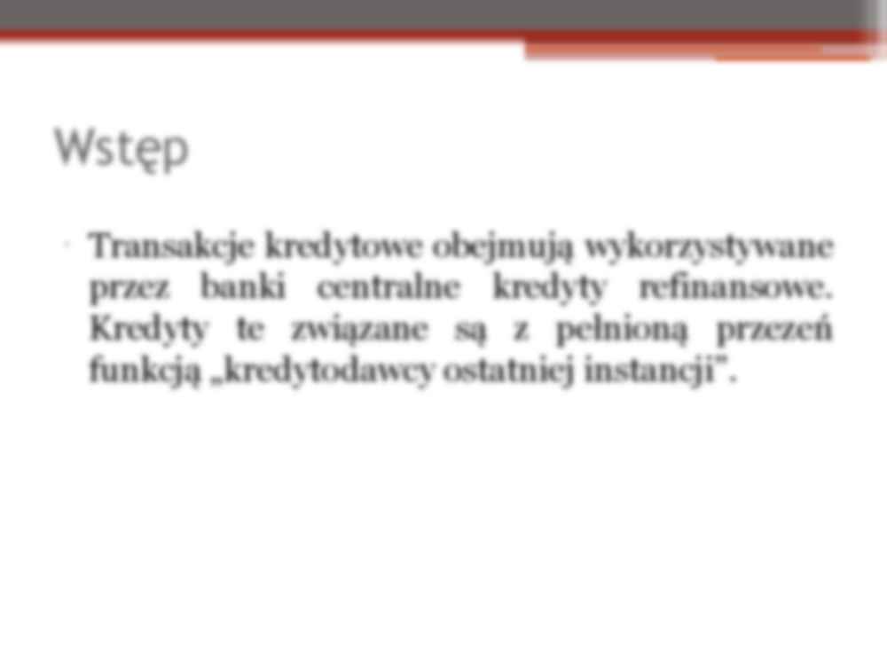 Rodzaje kredytów NBP- opracowanie - strona 2