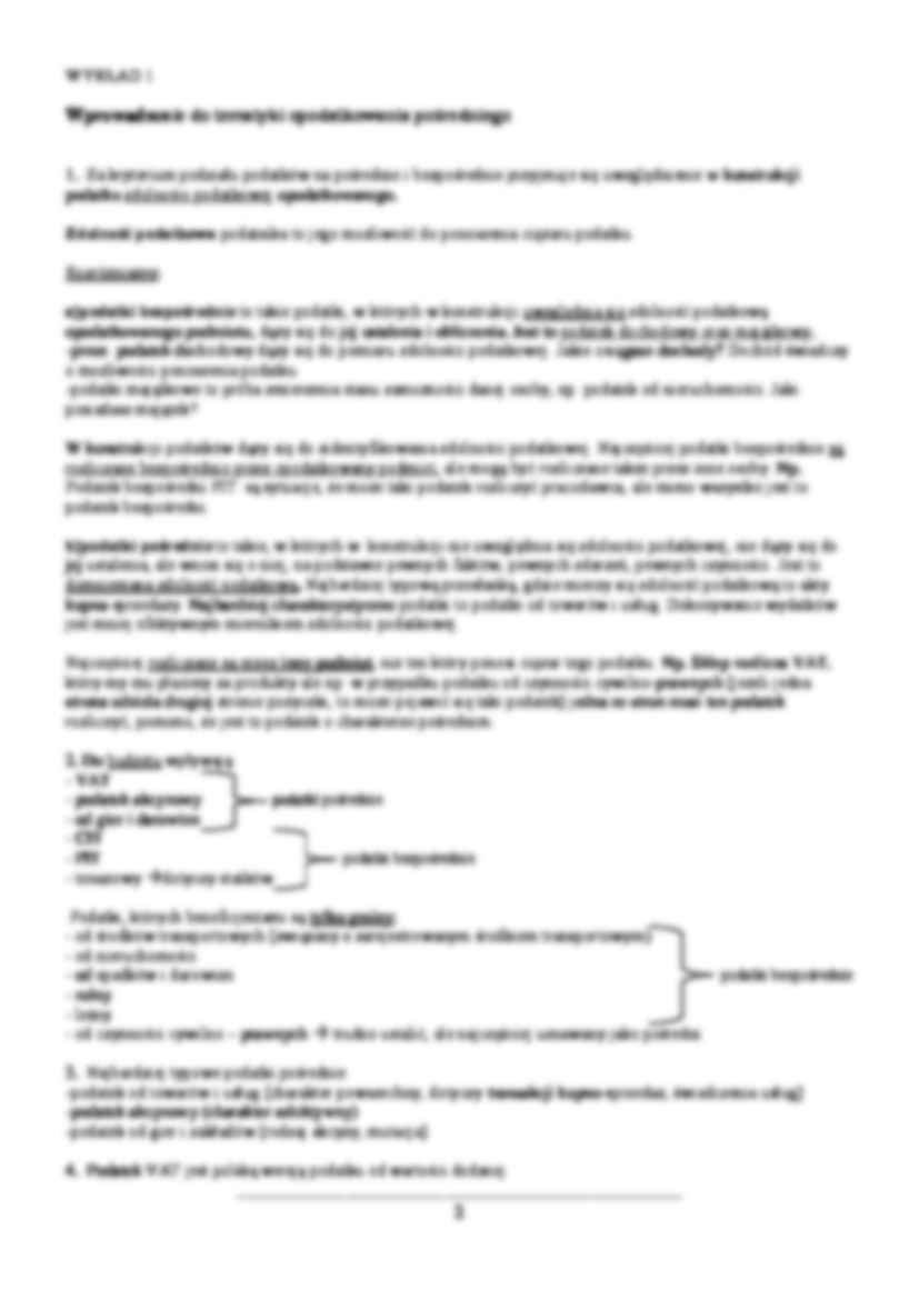 Wykłady z instrumentów opodatkowania pośredniego - strona 2