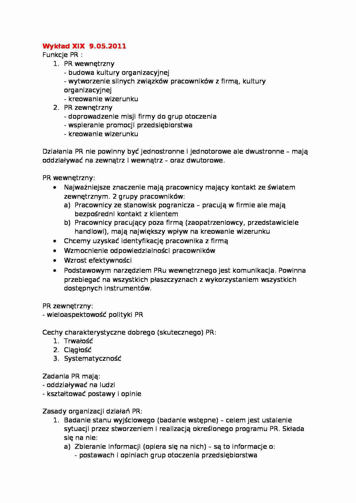 Działania PR - wykład - strona 1