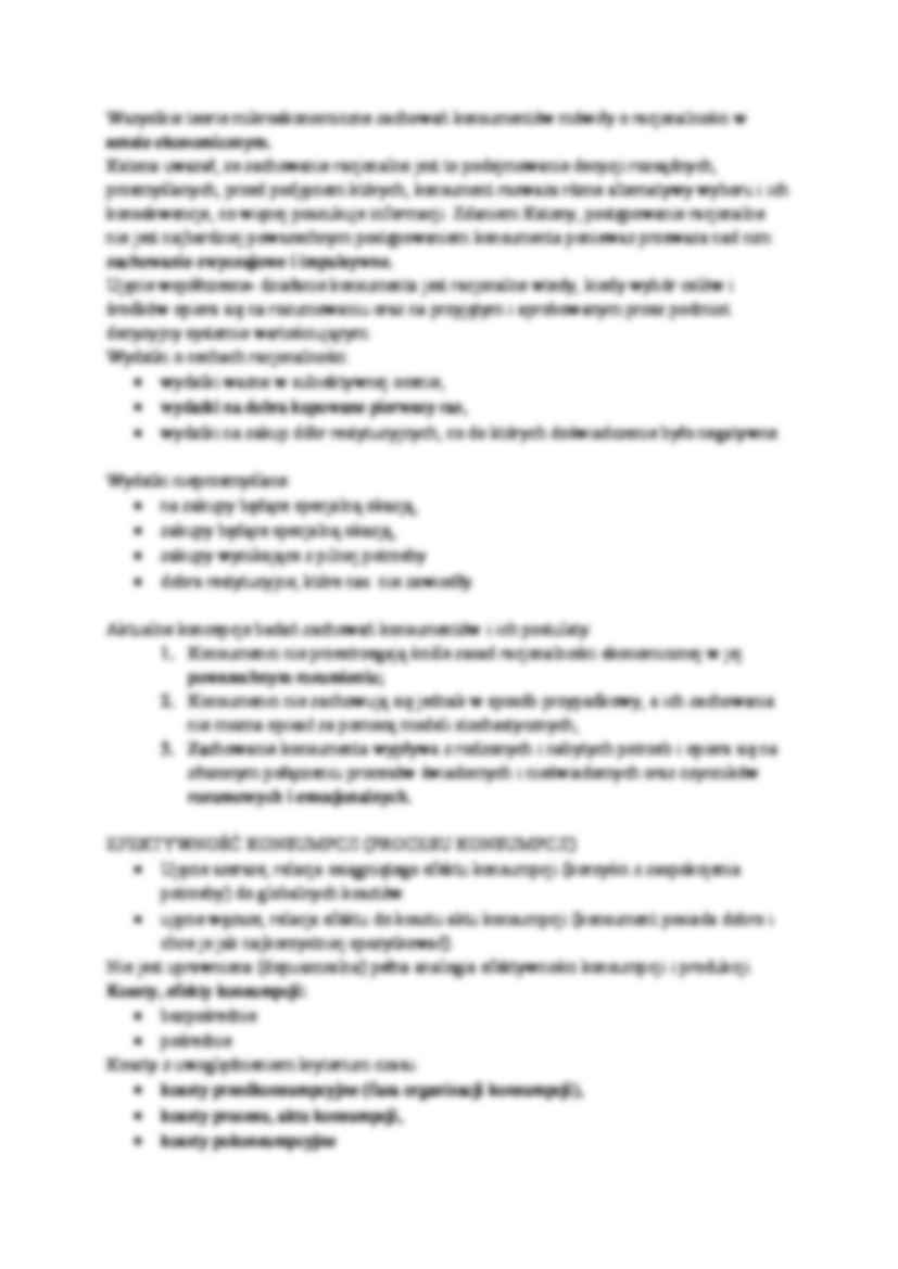 Specyfika rachunku konsumenta - wykład - strona 2