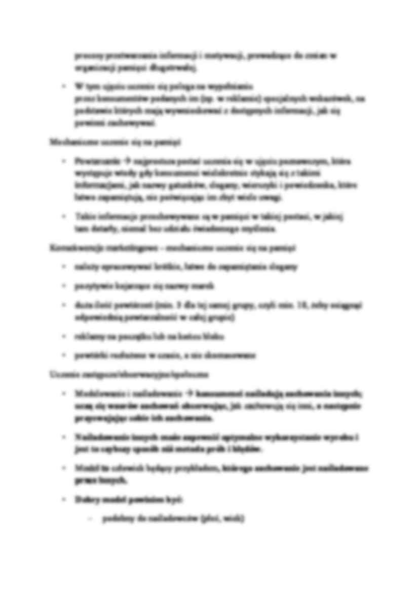 Psychologia konsumenta - wykład - strona 3