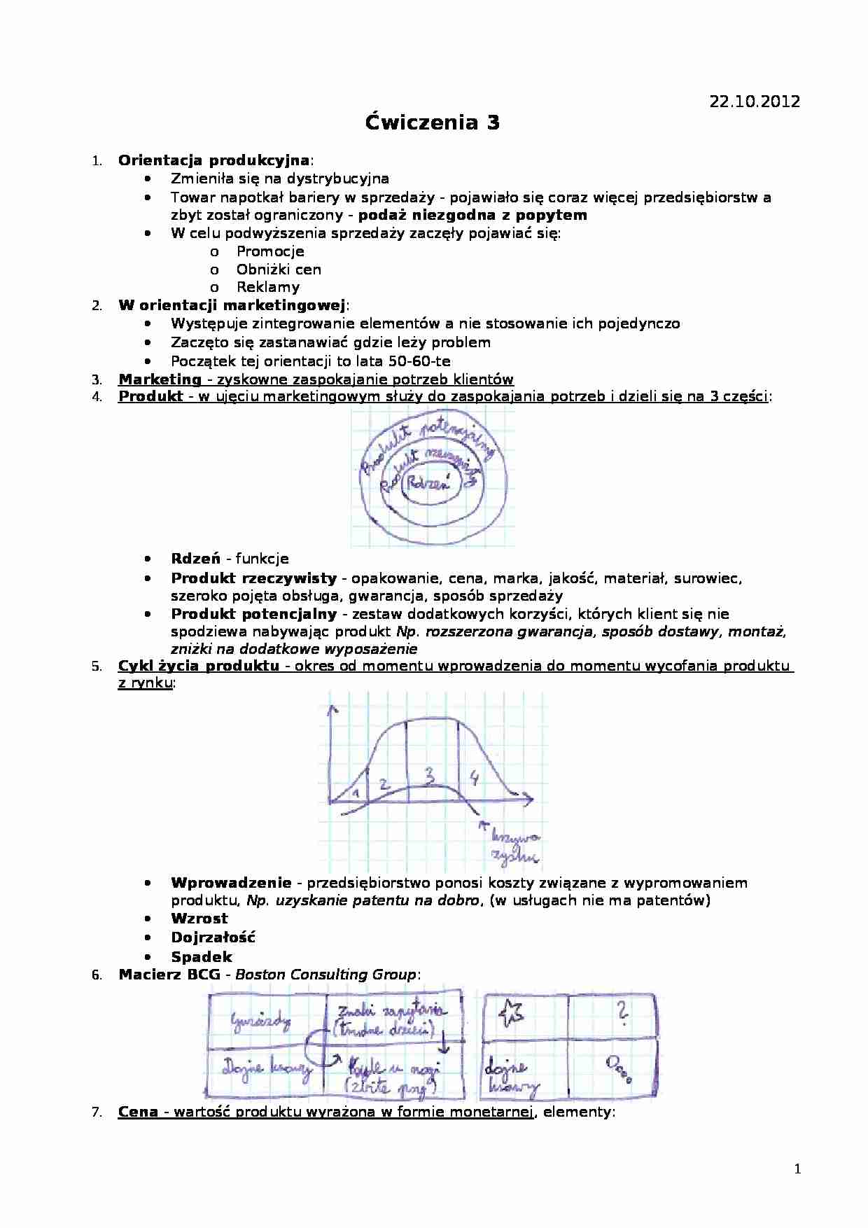 Orientacja produkcyjna - ćwiczenia - strona 1
