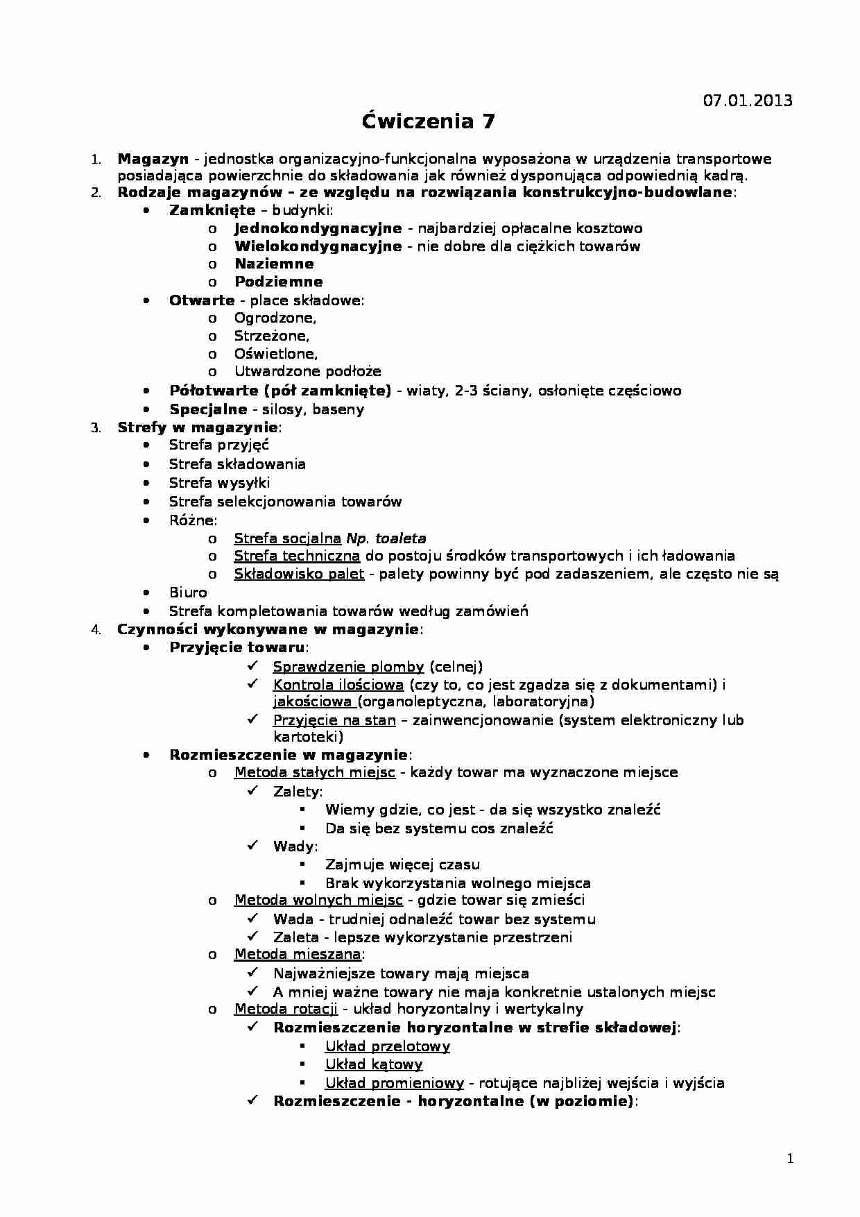 definicja magazynu - wykład - strona 1