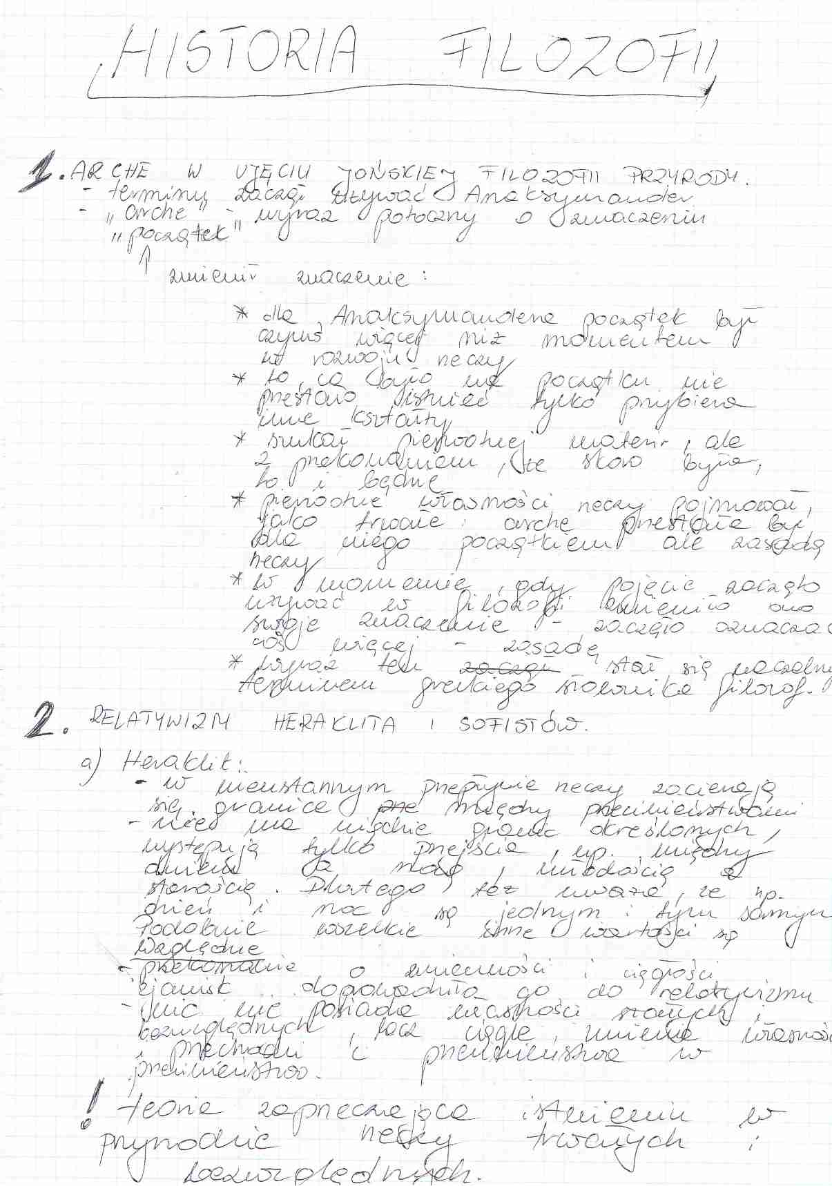 arche, sofiści, Sokrates, relatywizm, wykład z filozofii - strona 1