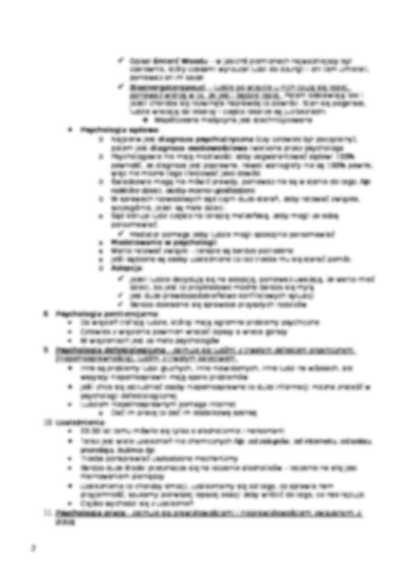 Psychologia kliniczna - wykład - strona 2