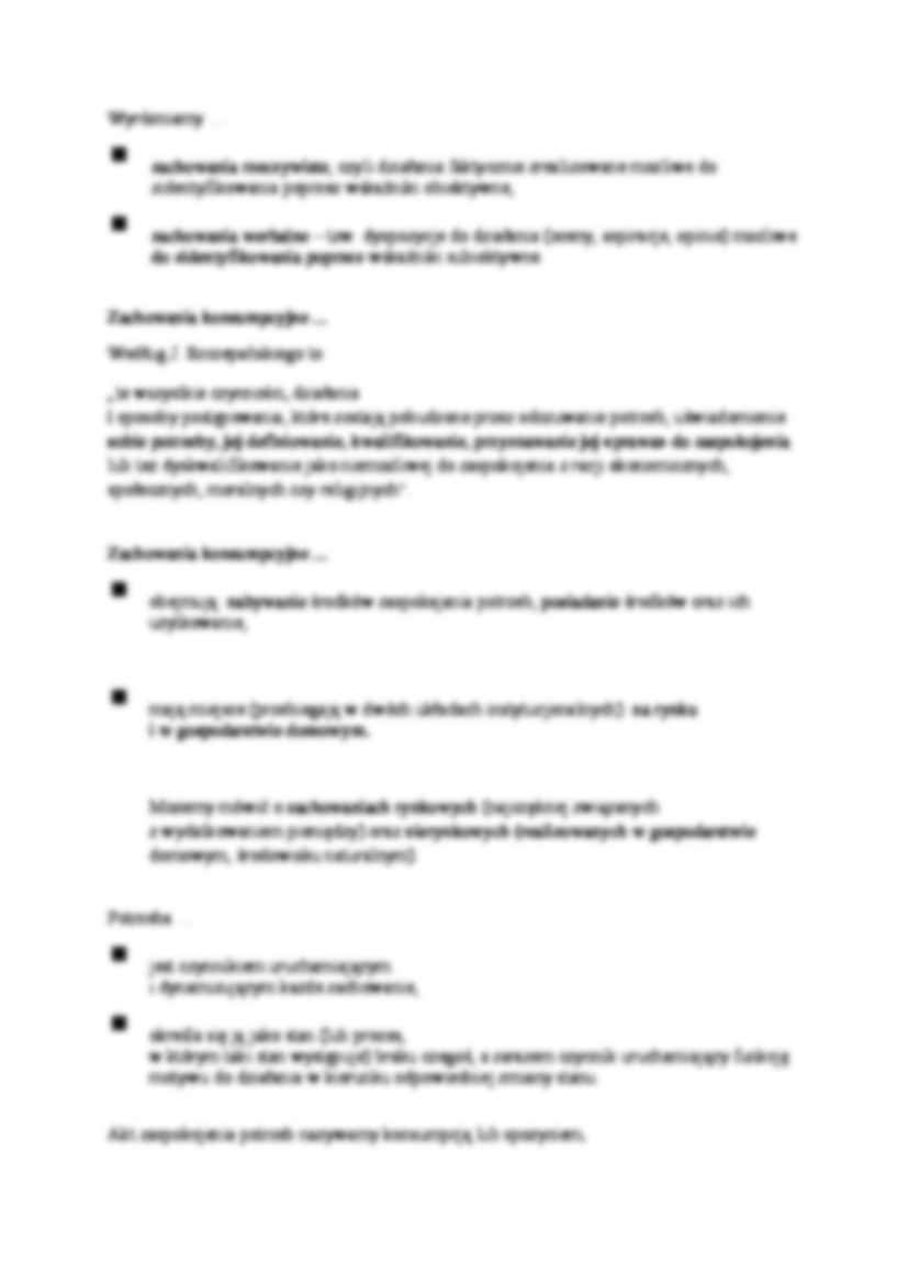 Zachowania podmiotów rynkowych - wykład - strona 2