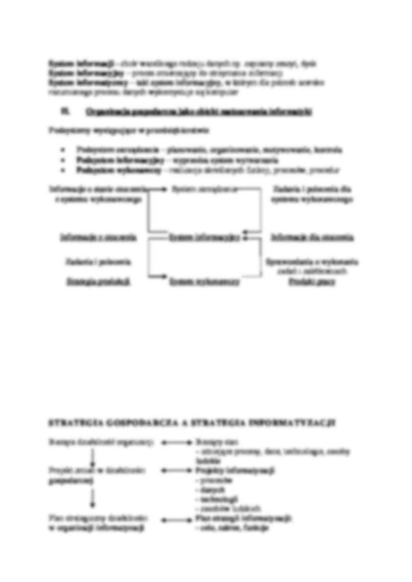 Wykład - Jednostka gospodarcza jako obiekt zastosowania informatyki - strona 2