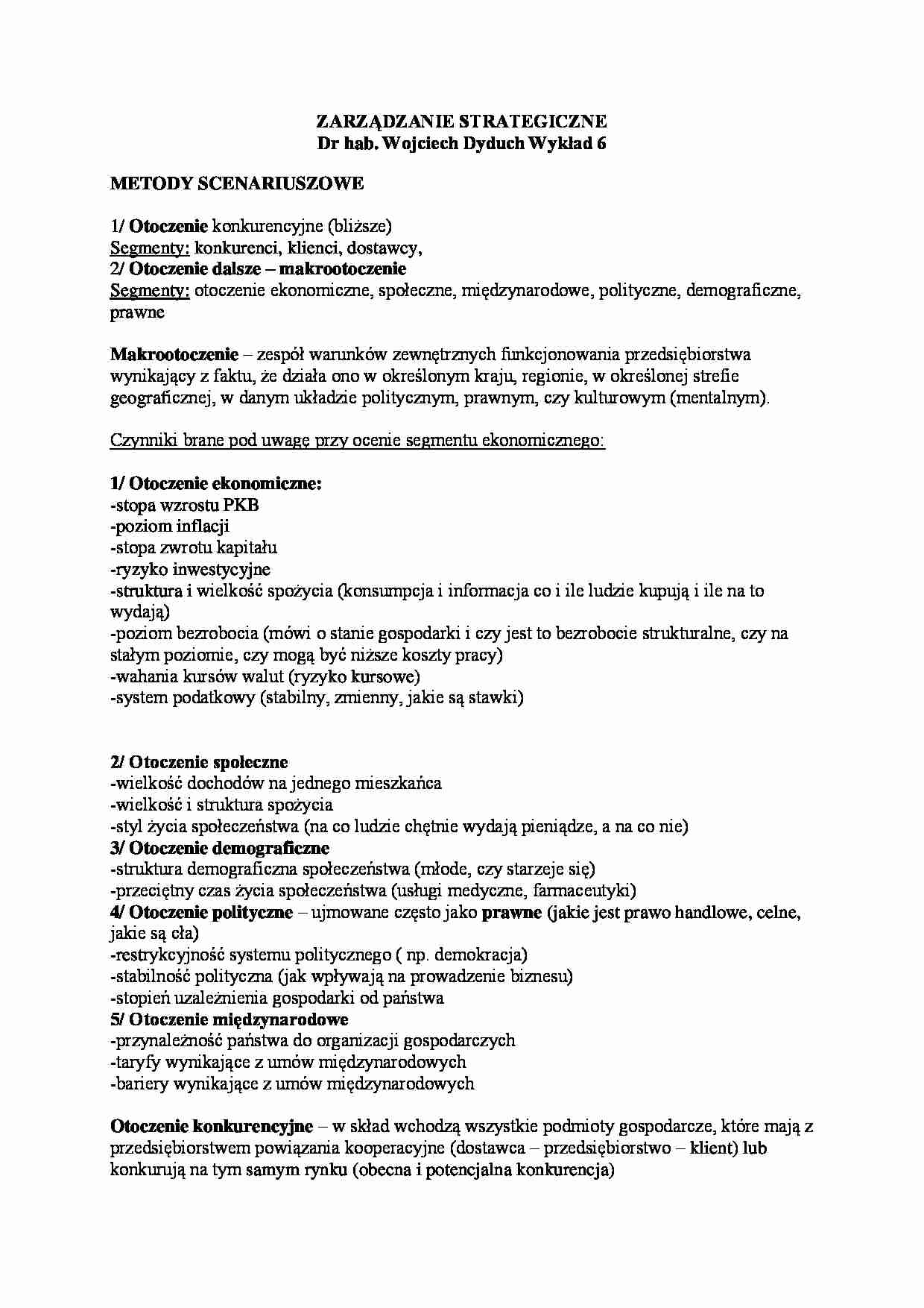 Wykład - Otoczenie konkurencyjne - strona 1