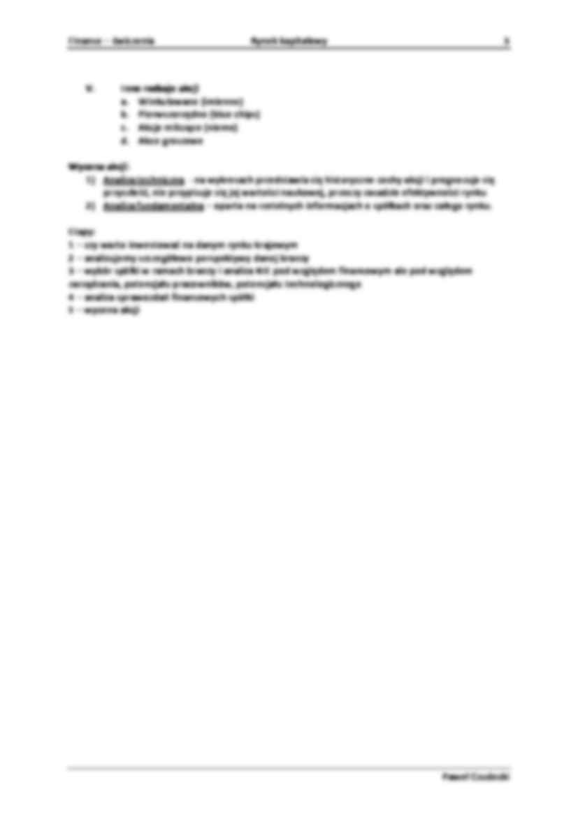 Finanse - rynek kapitałowy ĆWICZENIA - strona 3