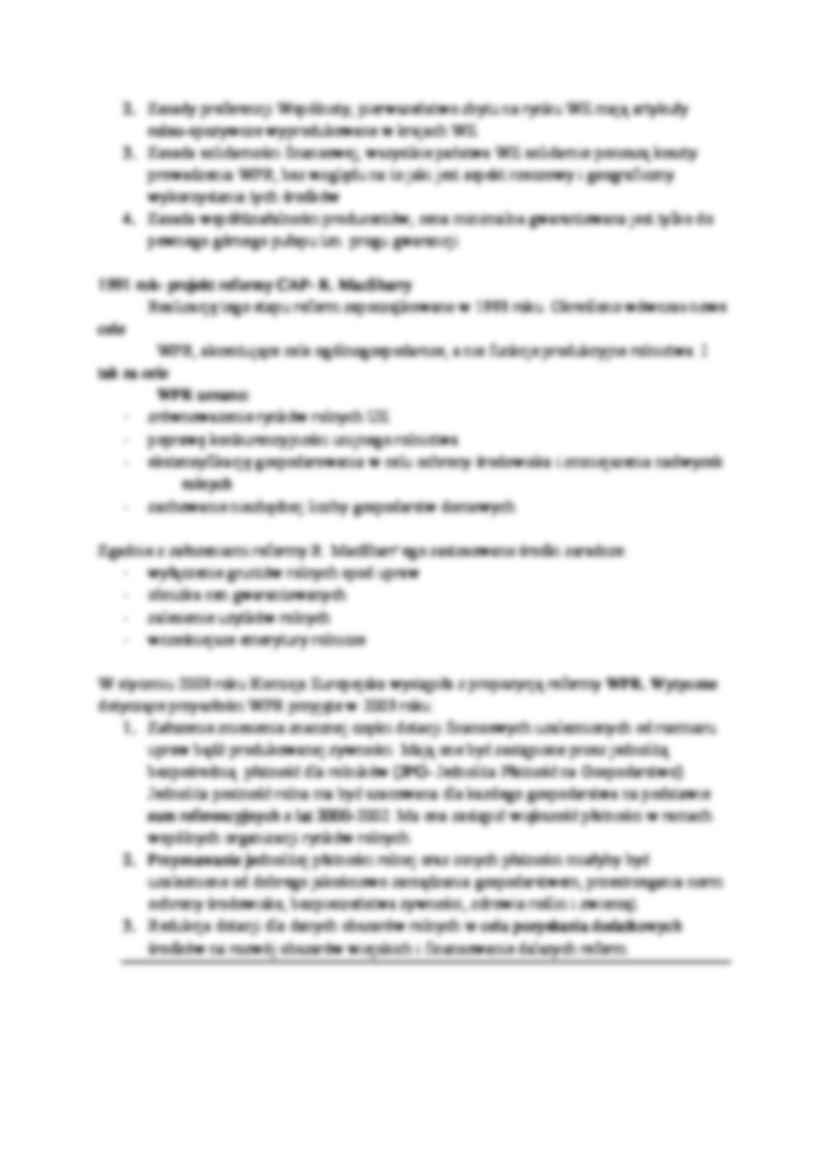 Wykład - Wspólna Polityka Rolna - strona 2