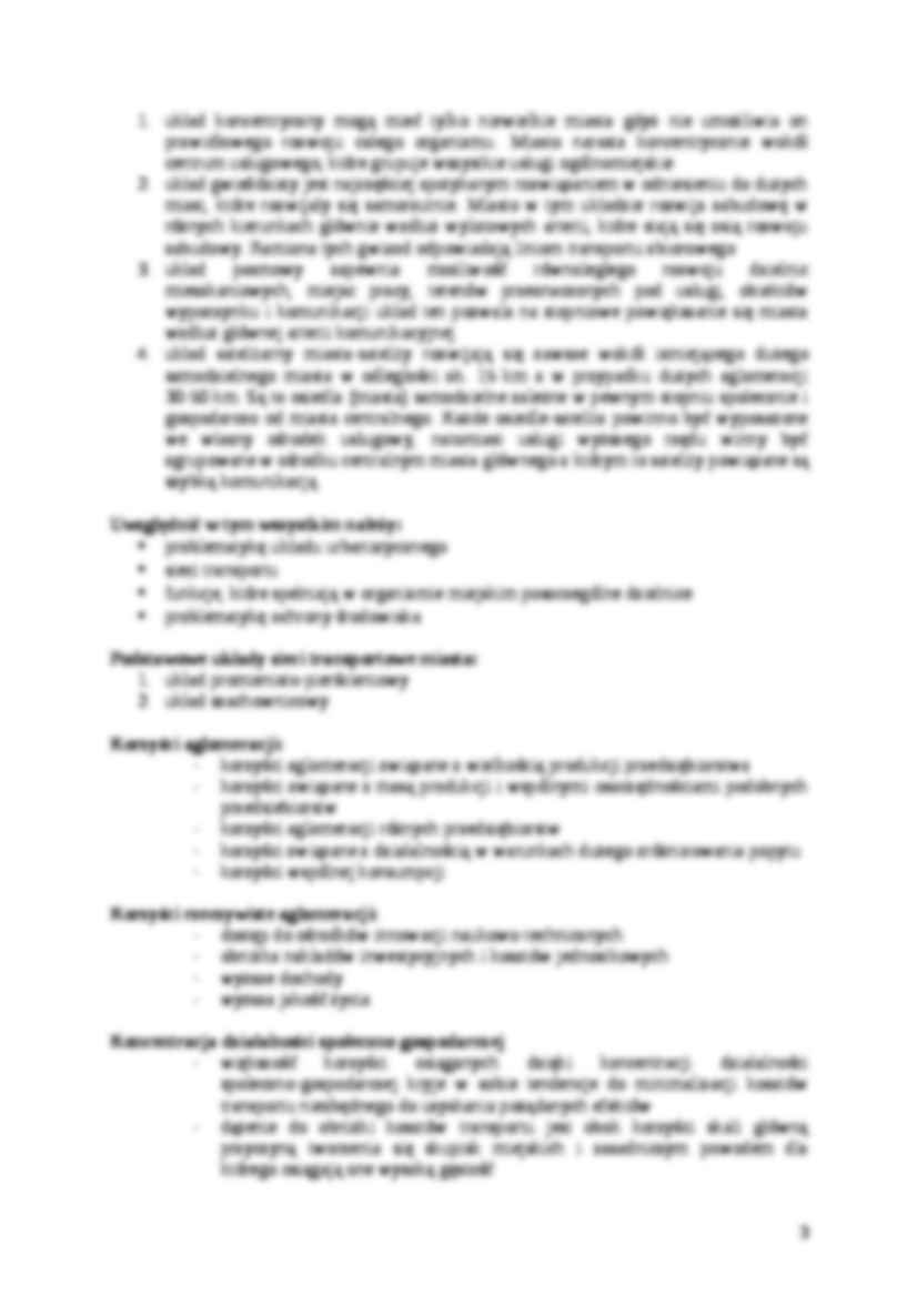 Wykład - Transport a przestrzenne uwarunkowania rozwoju miast - strona 3