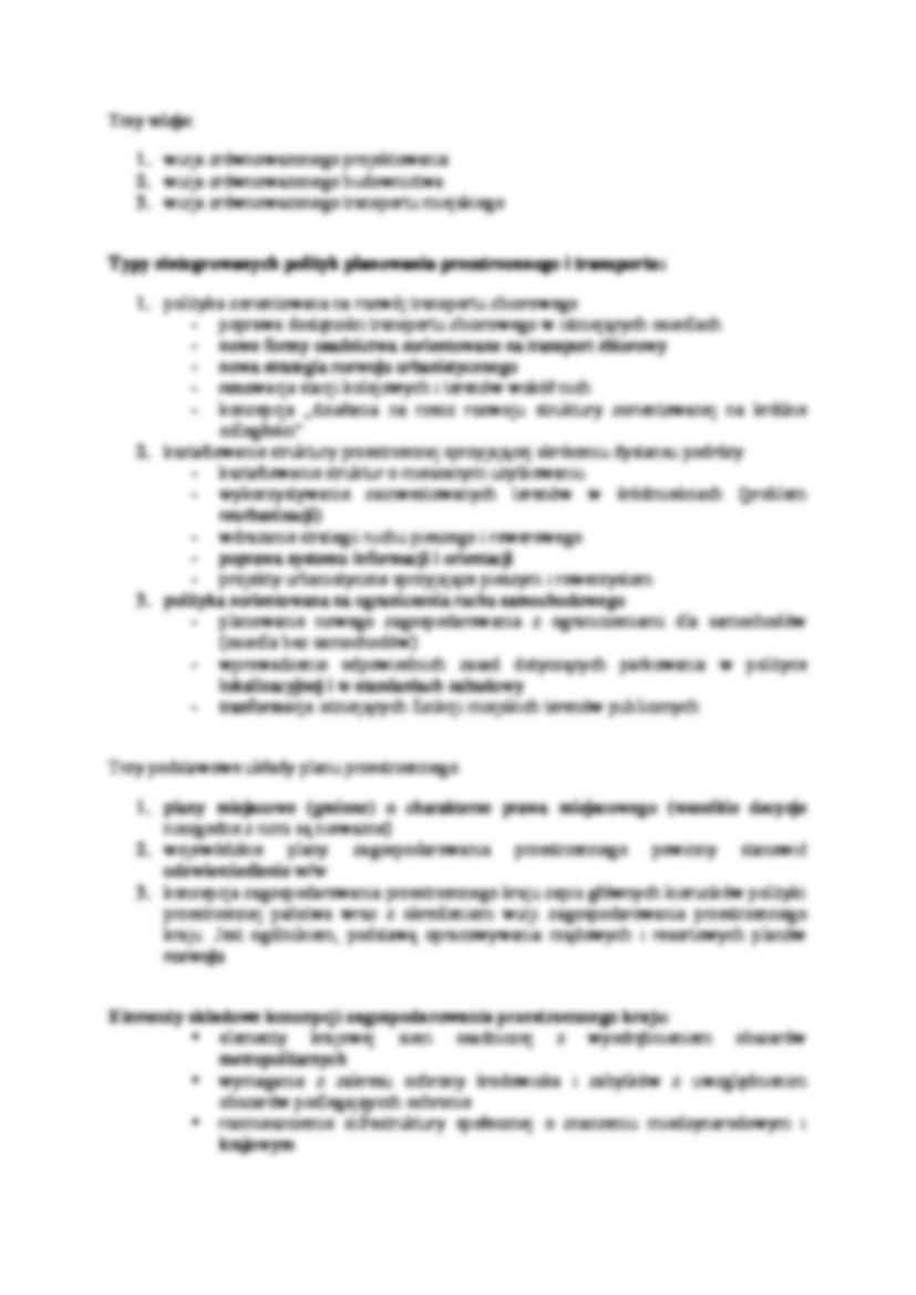 Wykład - Transport w gospodarce przestrzennej - strona 2