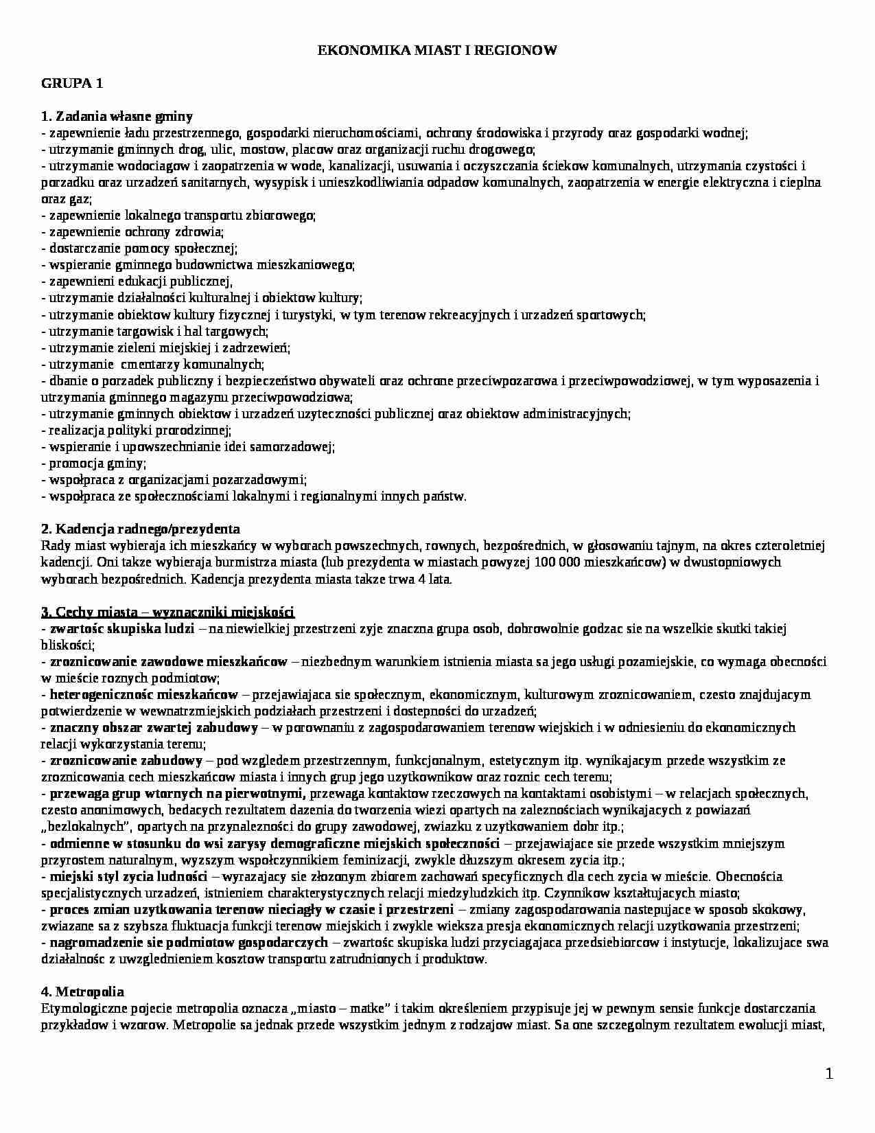 Pytania z odpowiedziami z przedmiotu - strona 1