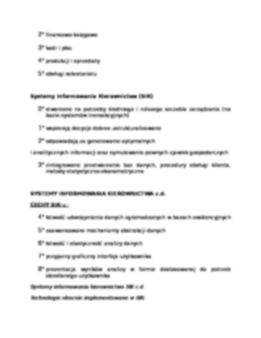 Systemy informatyczne - wykład - strona 2