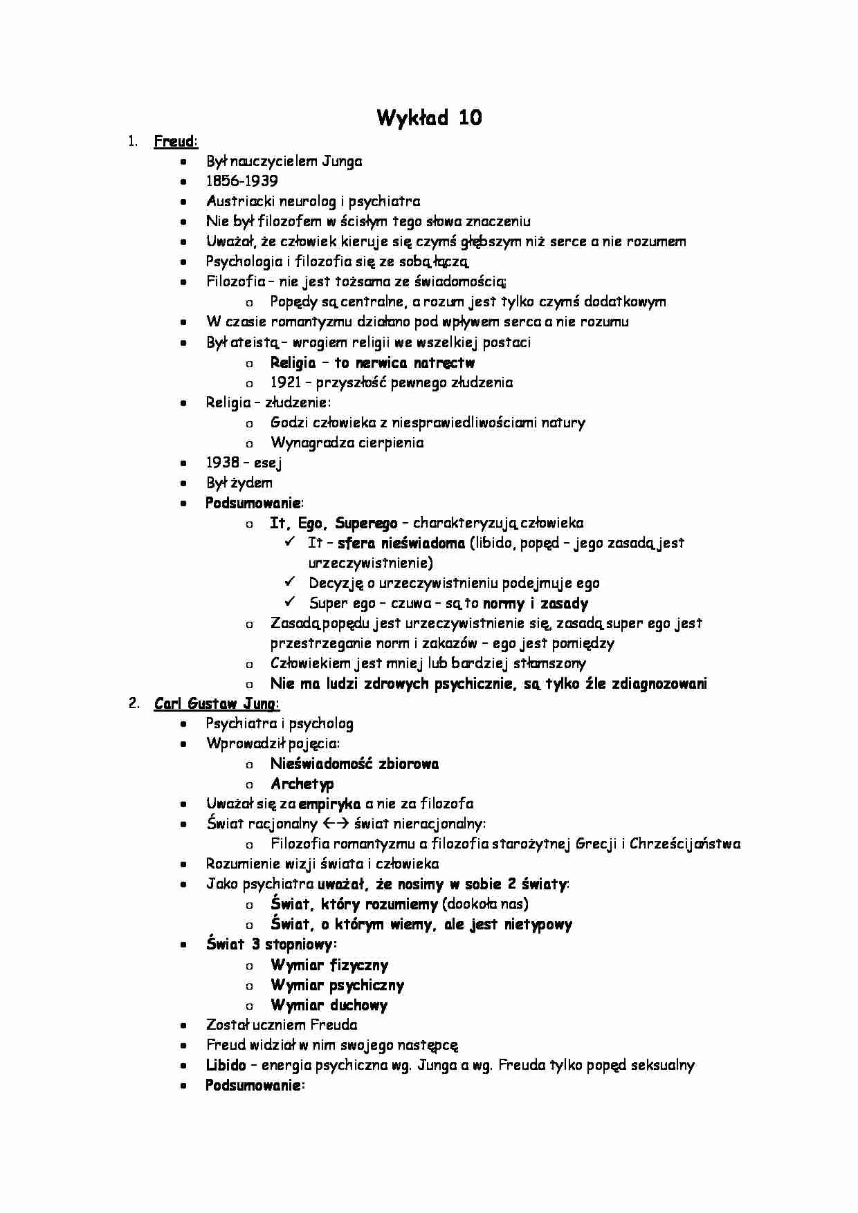 Wykład - Zygmunt Freund - strona 1