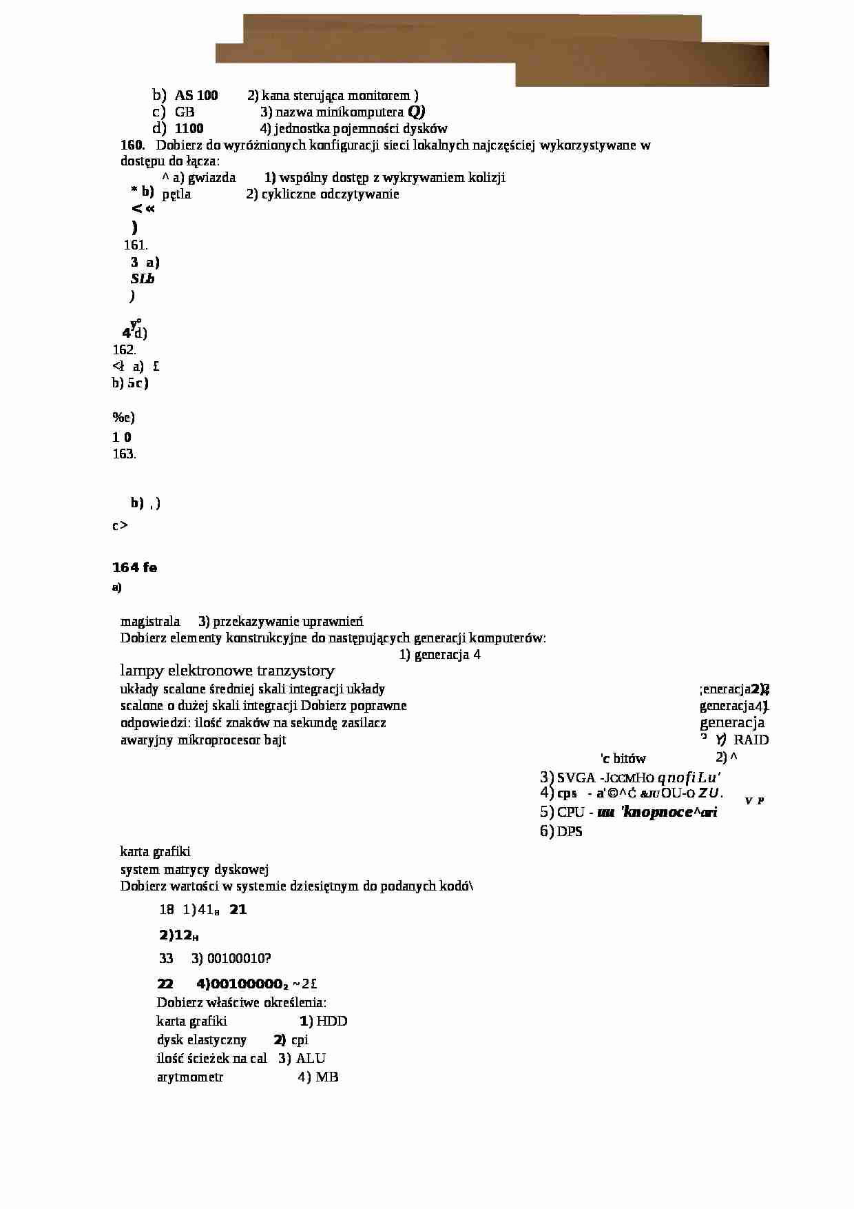 Test - informatyka - strona 1