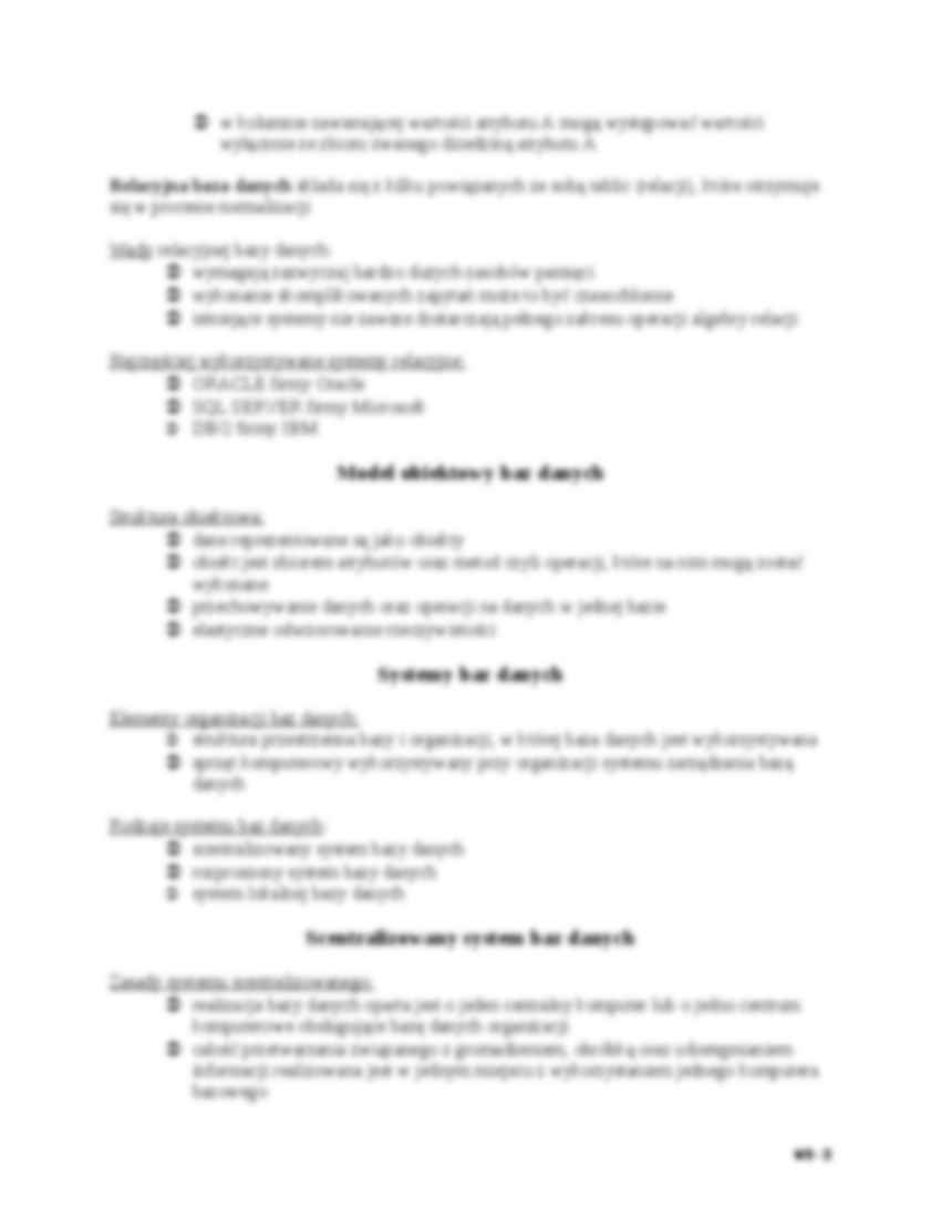 Wykład - Dane - Informacje - Bazy danych - strona 3