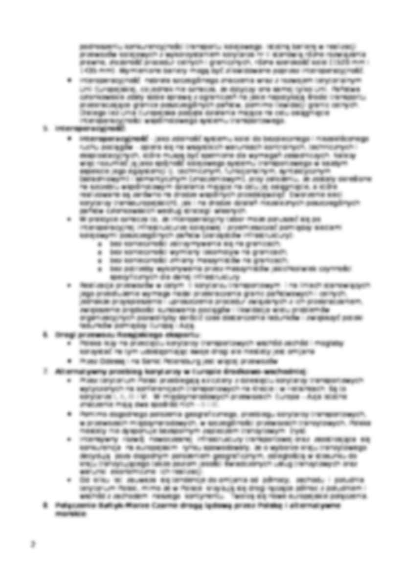 Wykład - Korytarze transportowe - strona 2