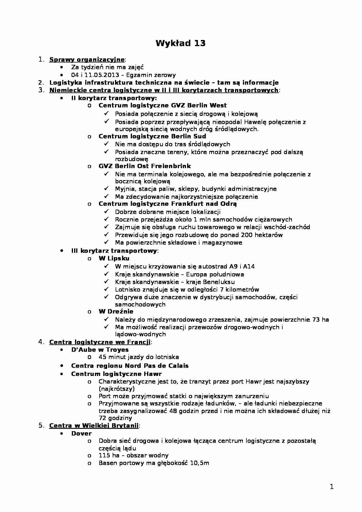Wykład - Sprawy organizacyjne - strona 1