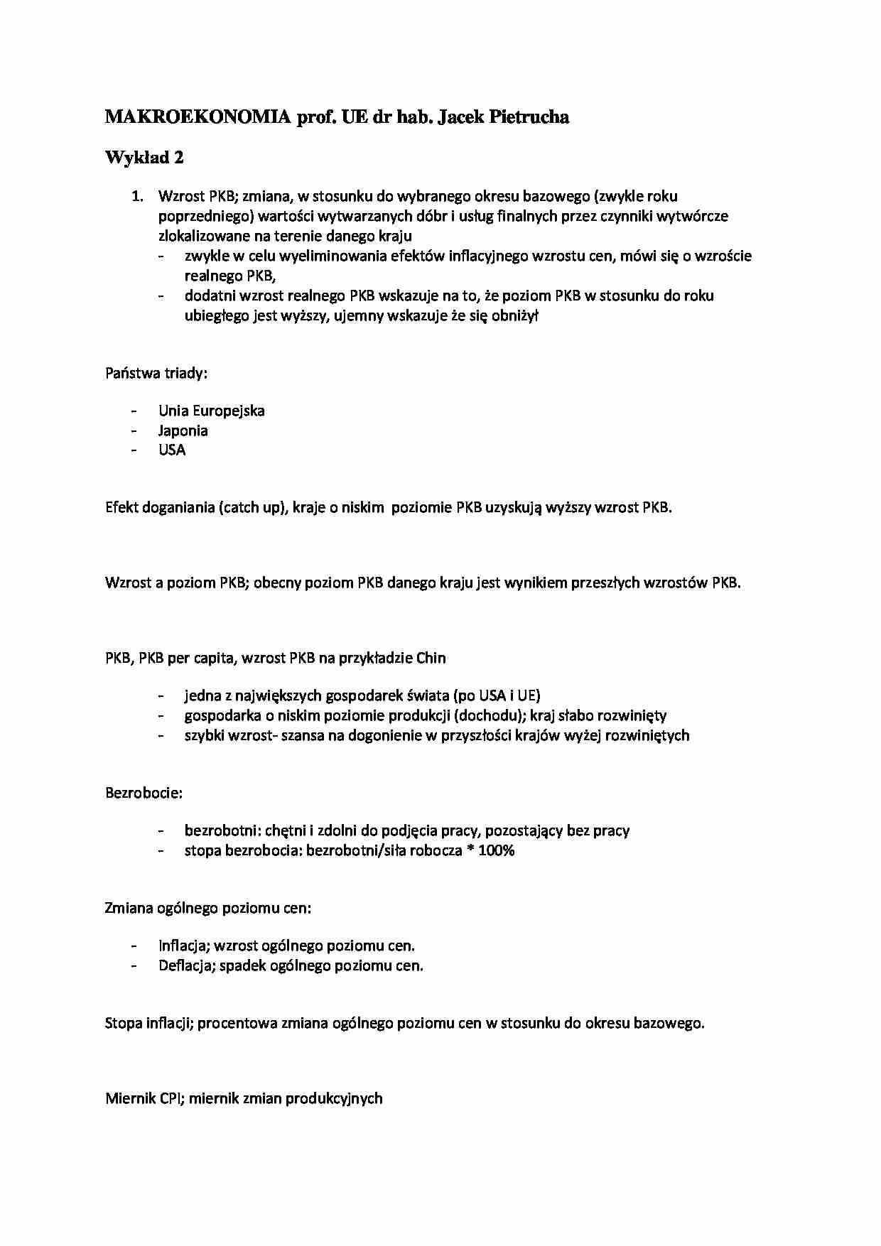 Wykład - wzrost PKB - strona 1