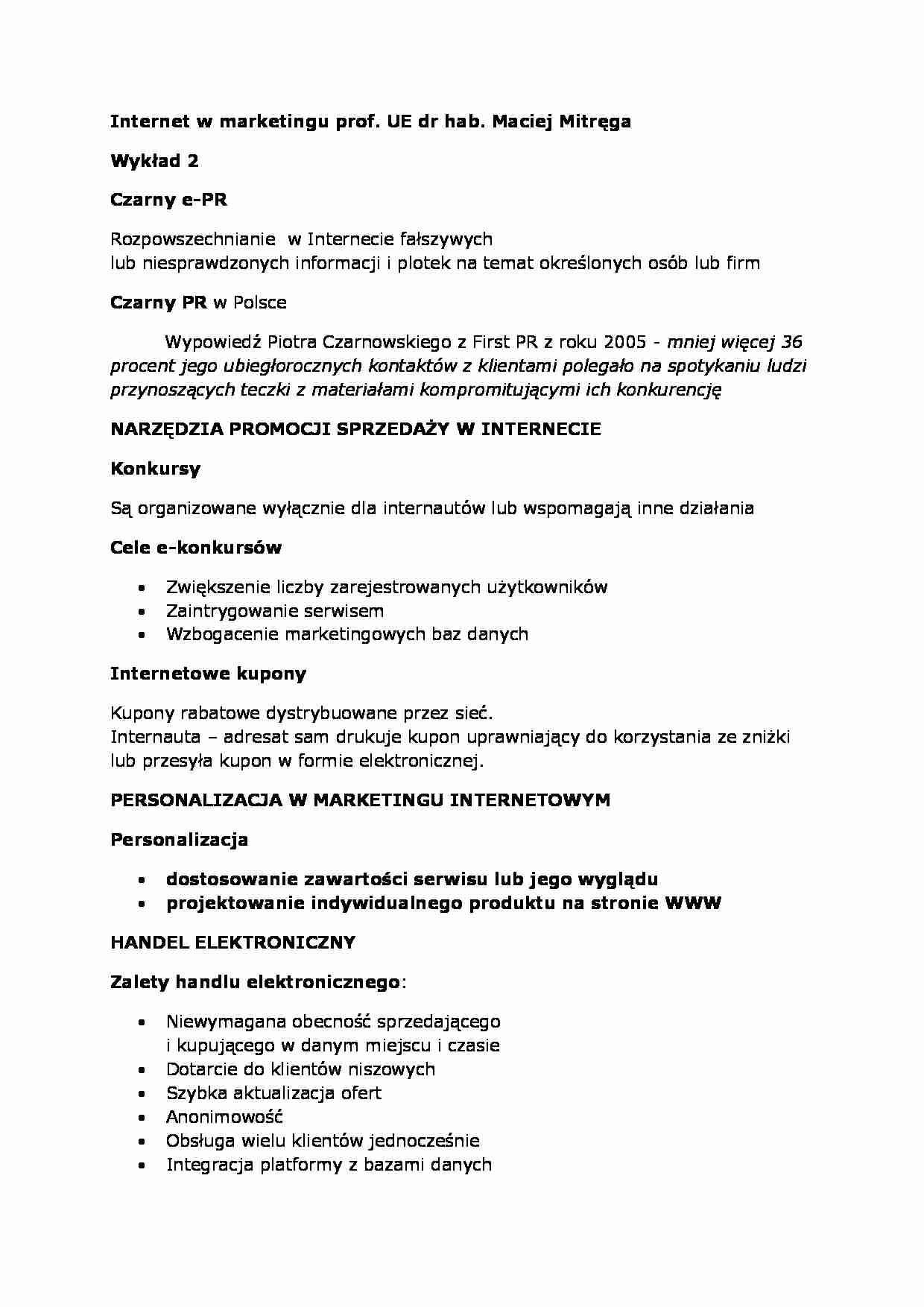 Wykład - Czarny e-PR - strona 1